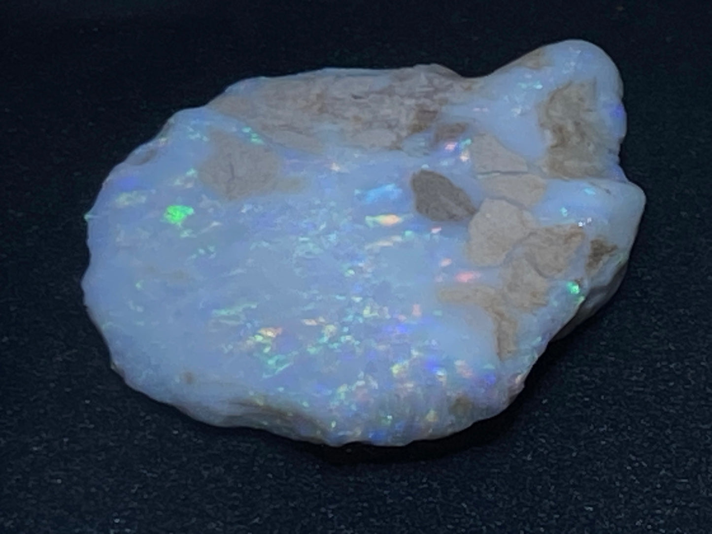 57 Cts Natural Australian Opal Stone, In The Rough, Coober Pedy, Big Chunk