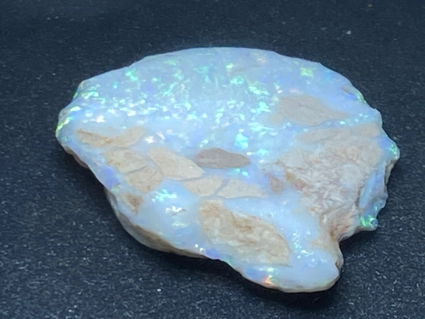 57 Cts Natural Australian Opal Stone, In The Rough, Coober Pedy, Big Chunk