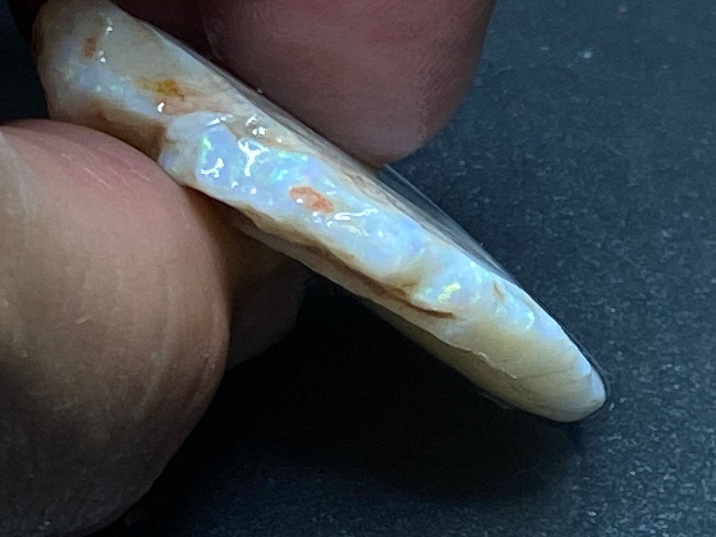 57 Cts Natural Australian Opal Stone, In The Rough, Coober Pedy, Big Chunk