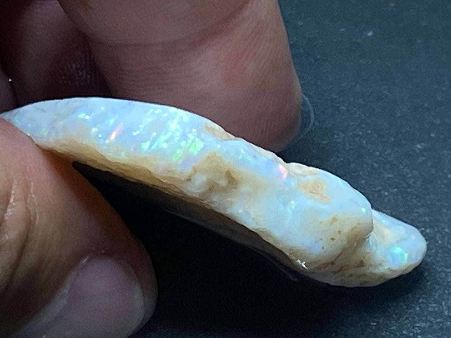 57 Cts Natural Australian Opal Stone, In The Rough, Coober Pedy, Big Chunk