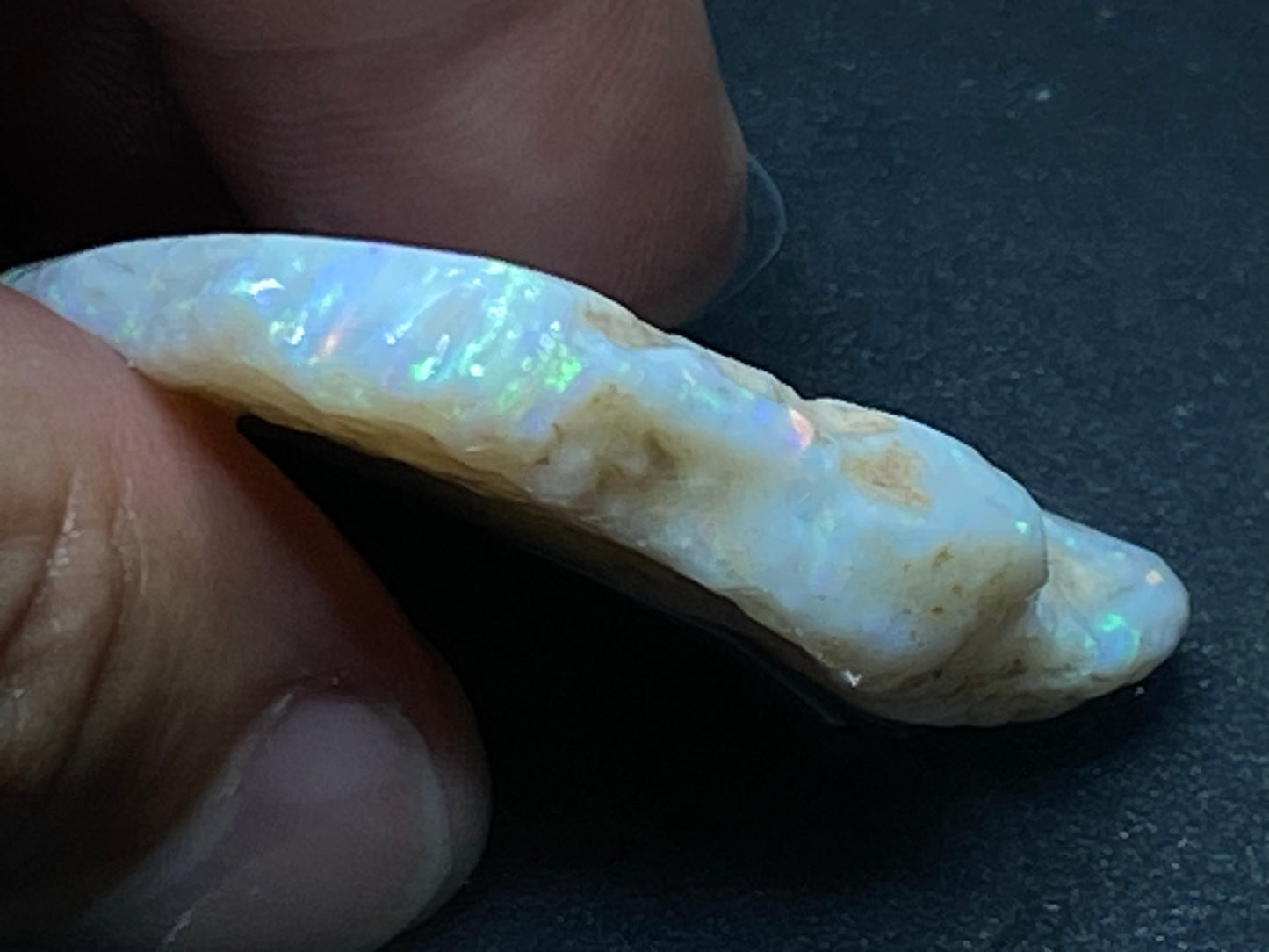 57 Cts Natural Australian Opal Stone, In The Rough, Coober Pedy, Big Chunk