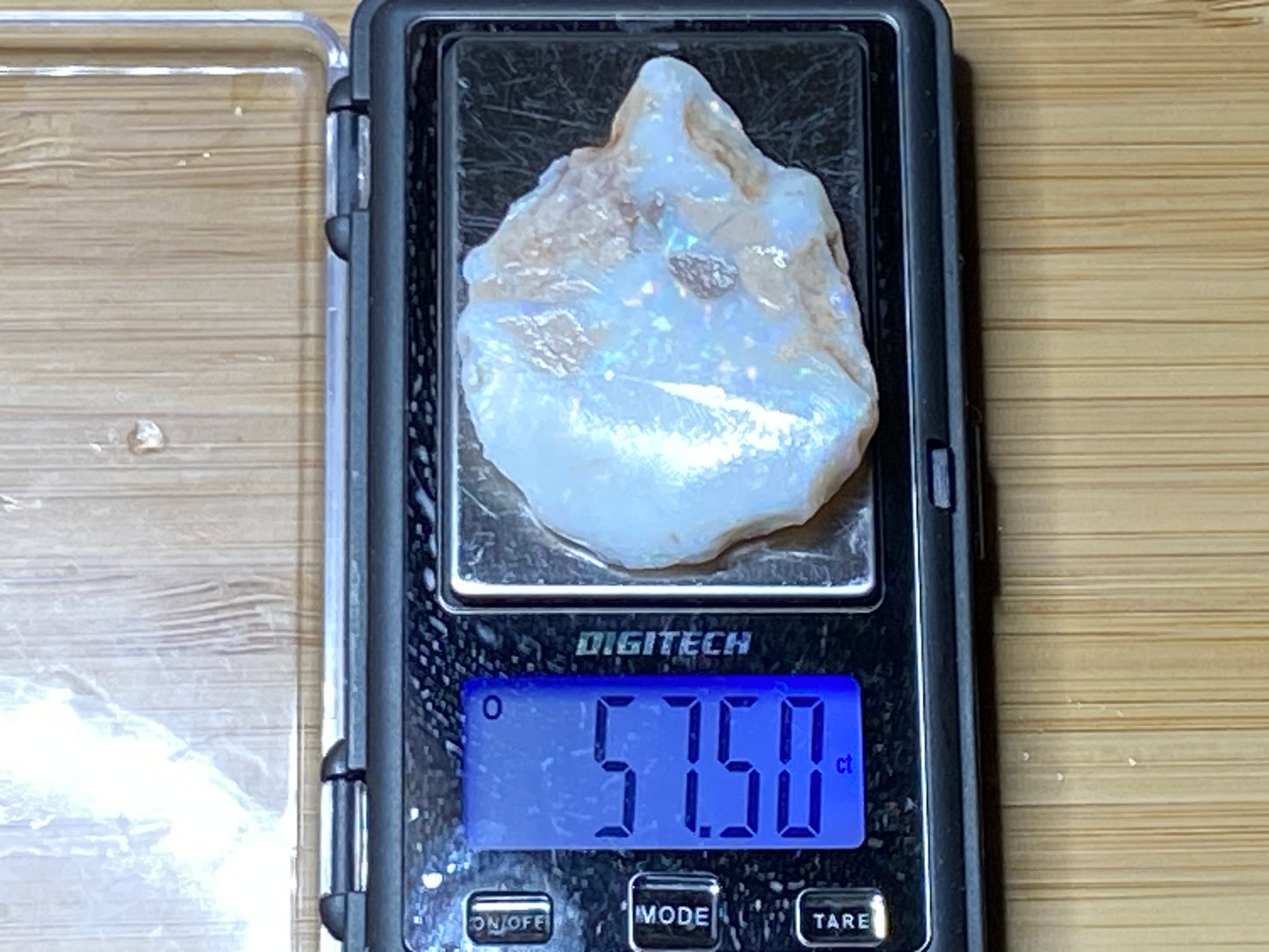 57 Cts Natural Australian Opal Stone, In The Rough, Coober Pedy, Big Chunk