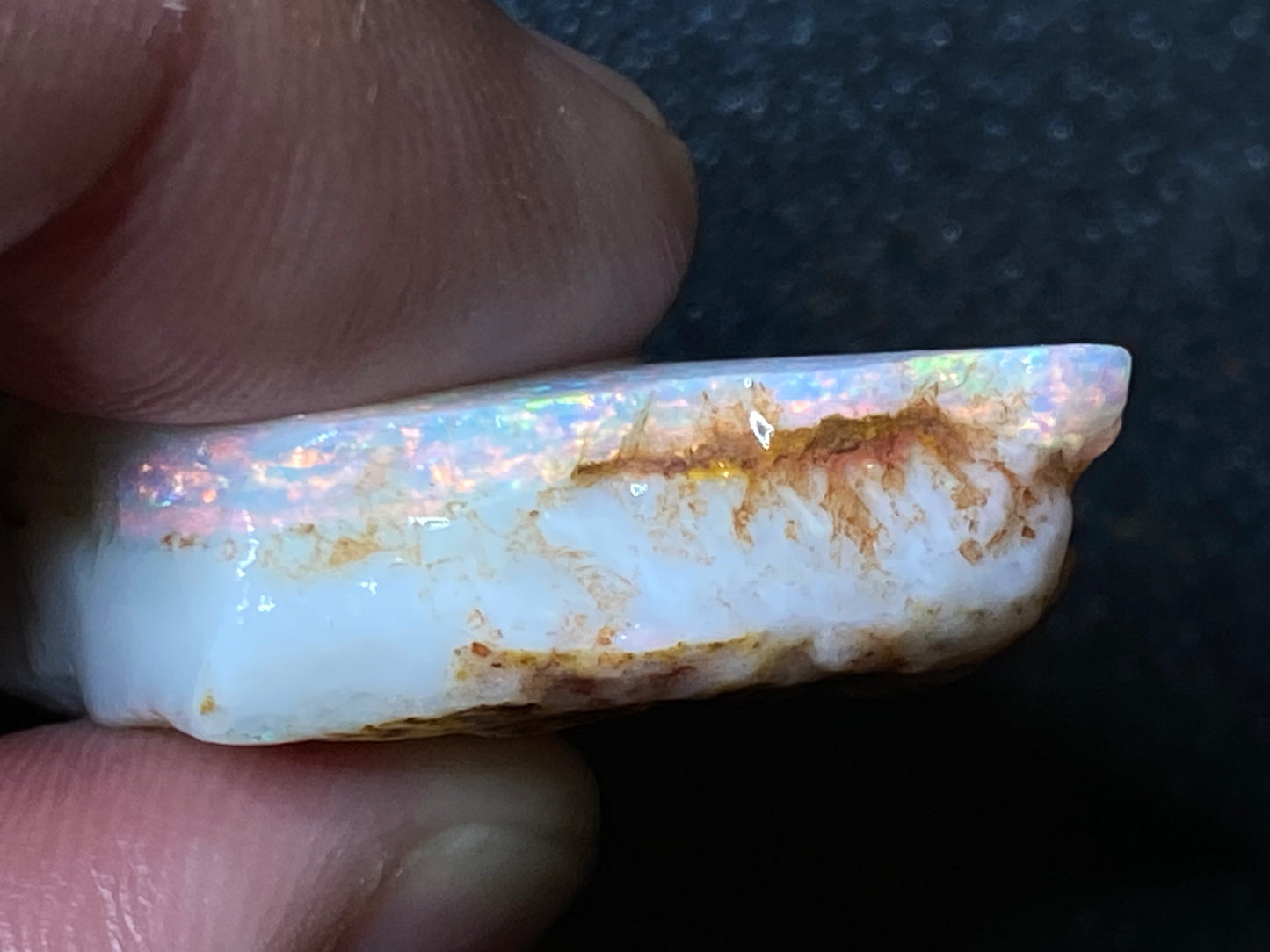 55 克拉天然澳大利亚水晶蛋白石,库伯佩迪原石/磨砂,AAA 品质。
