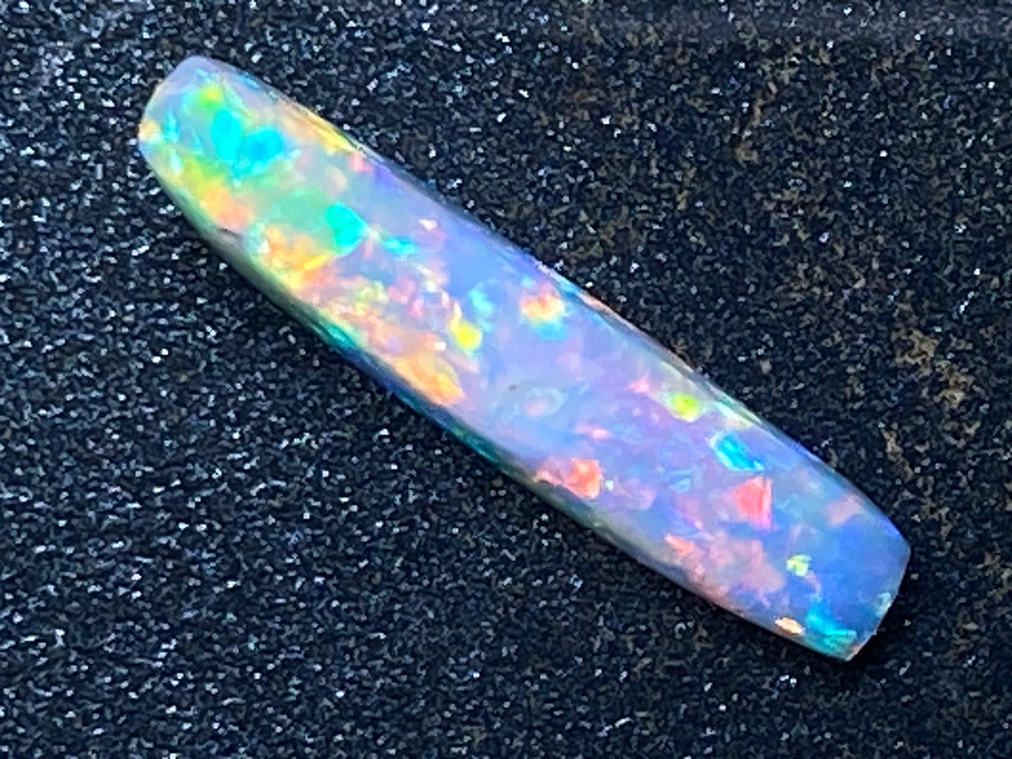 5.5 克拉天然澳大利亚水晶蛋白石,AAA 级库伯佩迪磨砂膏,全光谱