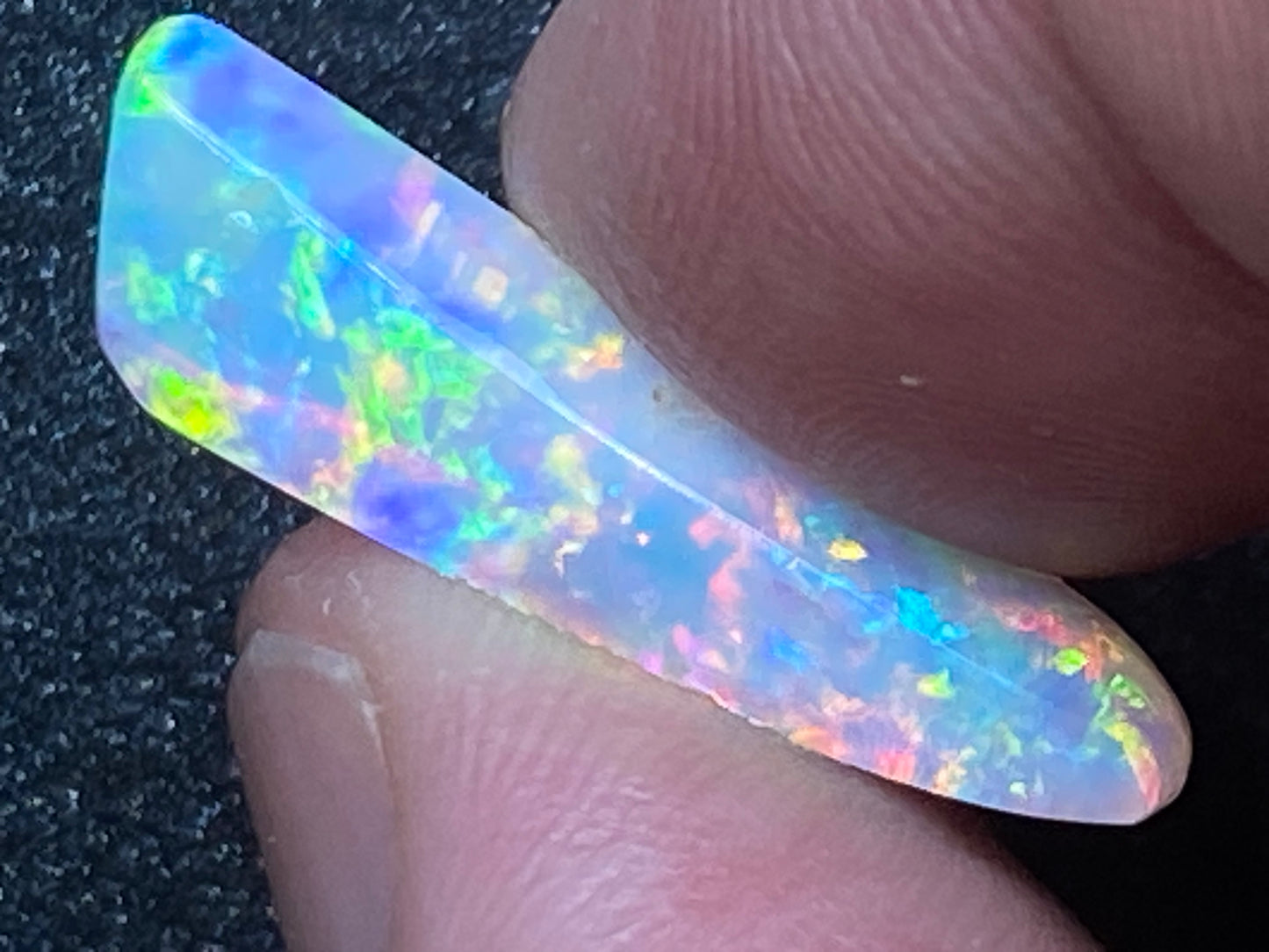 5.5 克拉天然澳大利亚水晶蛋白石,AAA 级库伯佩迪磨砂膏,全光谱