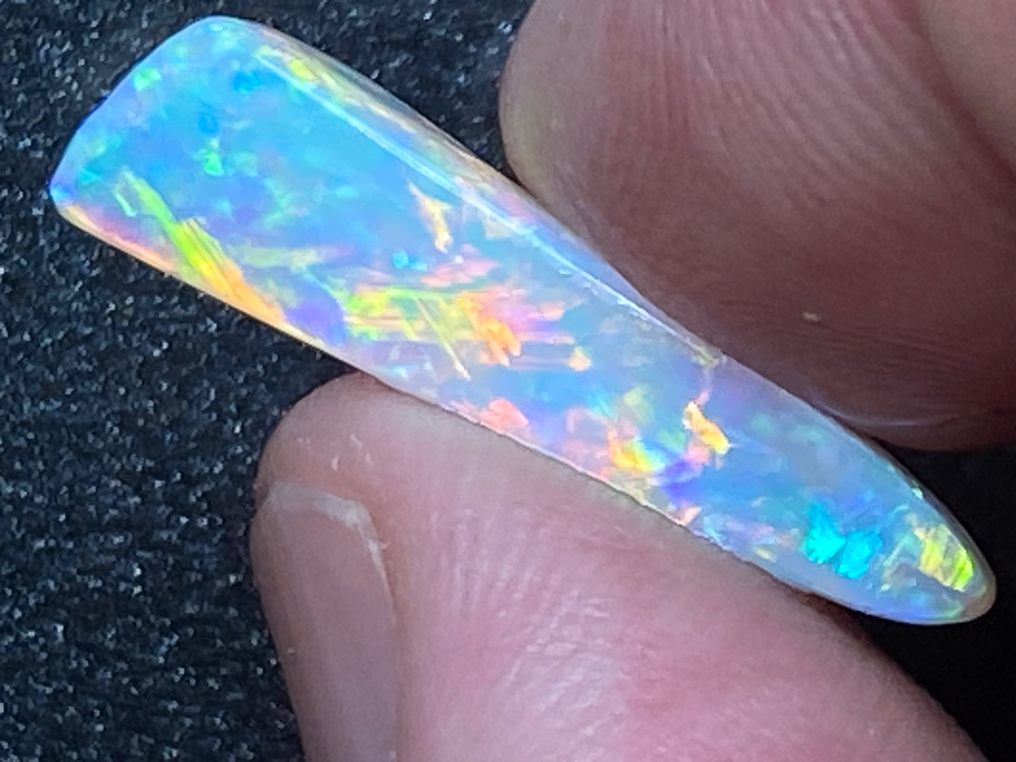 5.5 克拉天然澳大利亚水晶蛋白石,AAA 级库伯佩迪磨砂膏,全光谱