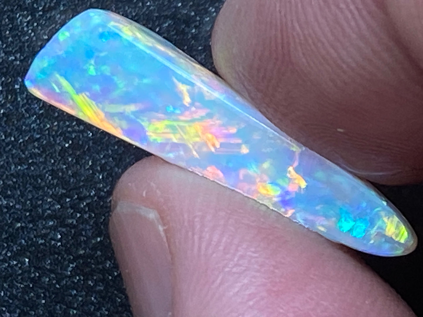 5.5 克拉天然澳大利亚水晶蛋白石,AAA 级库伯佩迪磨砂膏,全光谱