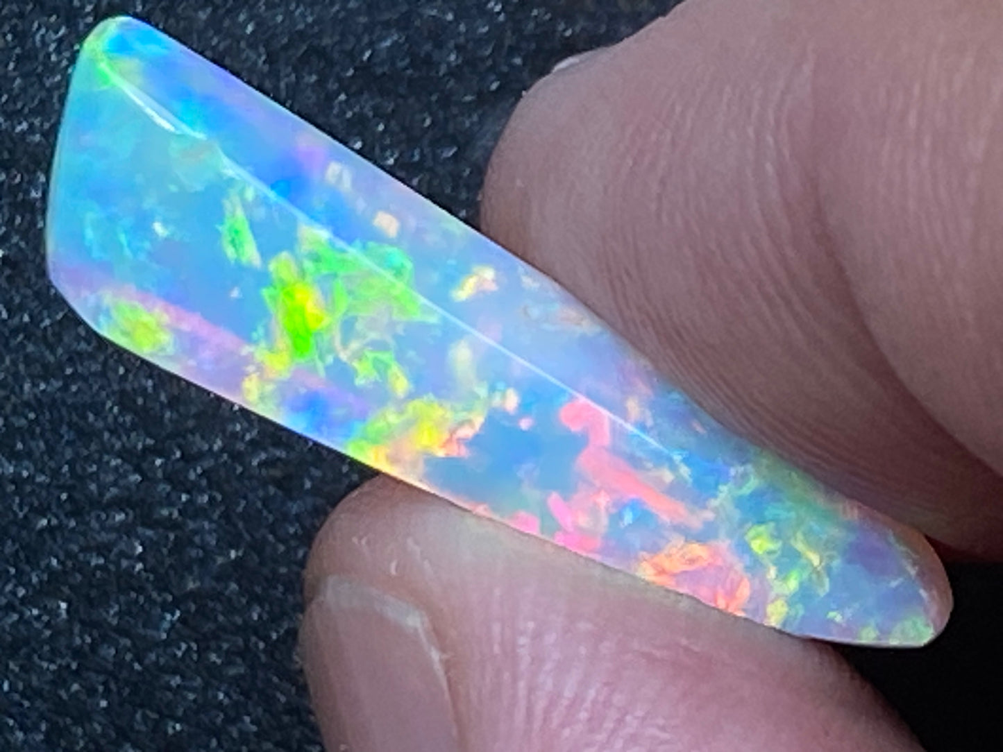 5.5 克拉天然澳大利亚水晶蛋白石,AAA 级库伯佩迪磨砂膏,全光谱