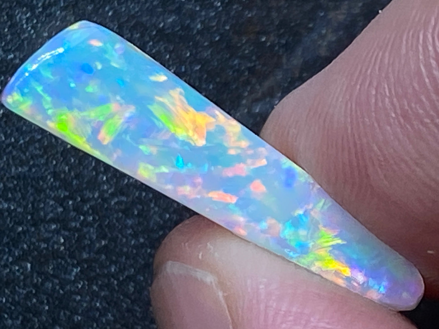 5.5 克拉天然澳大利亚水晶蛋白石,AAA 级库伯佩迪磨砂膏,全光谱