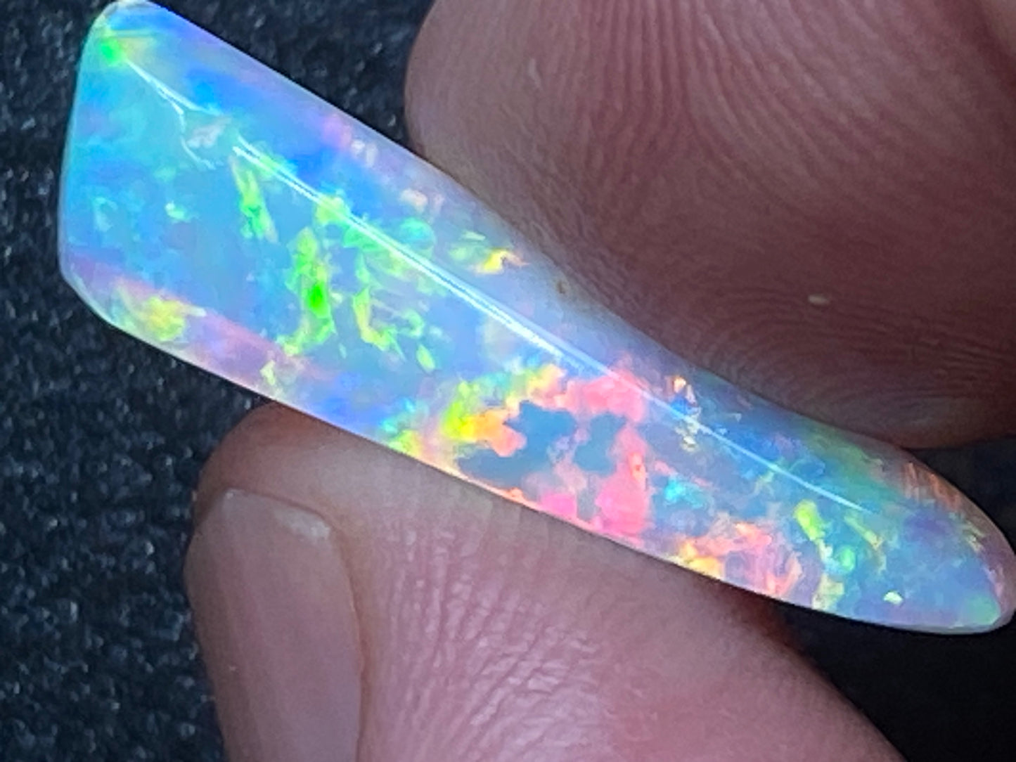 5.5 克拉天然澳大利亚水晶蛋白石,AAA 级库伯佩迪磨砂膏,全光谱
