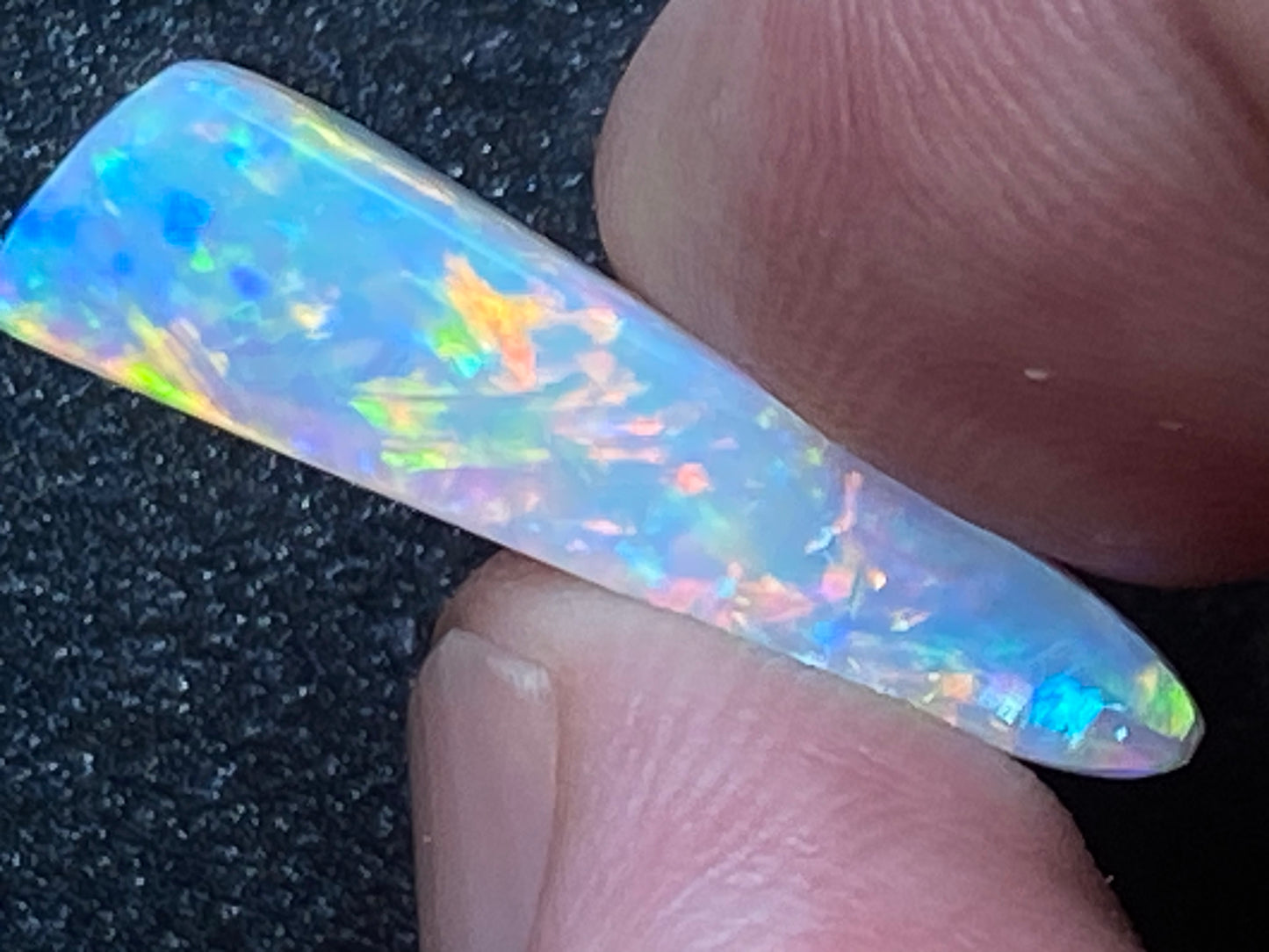 5.5 克拉天然澳大利亚水晶蛋白石,AAA 级库伯佩迪磨砂膏,全光谱