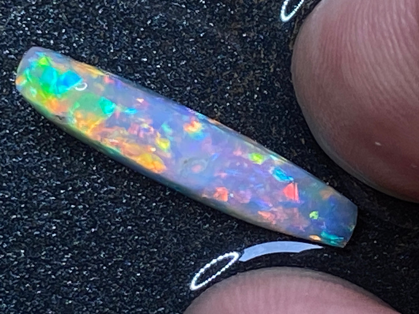 5.5 克拉天然澳大利亚水晶蛋白石,AAA 级库伯佩迪磨砂膏,全光谱