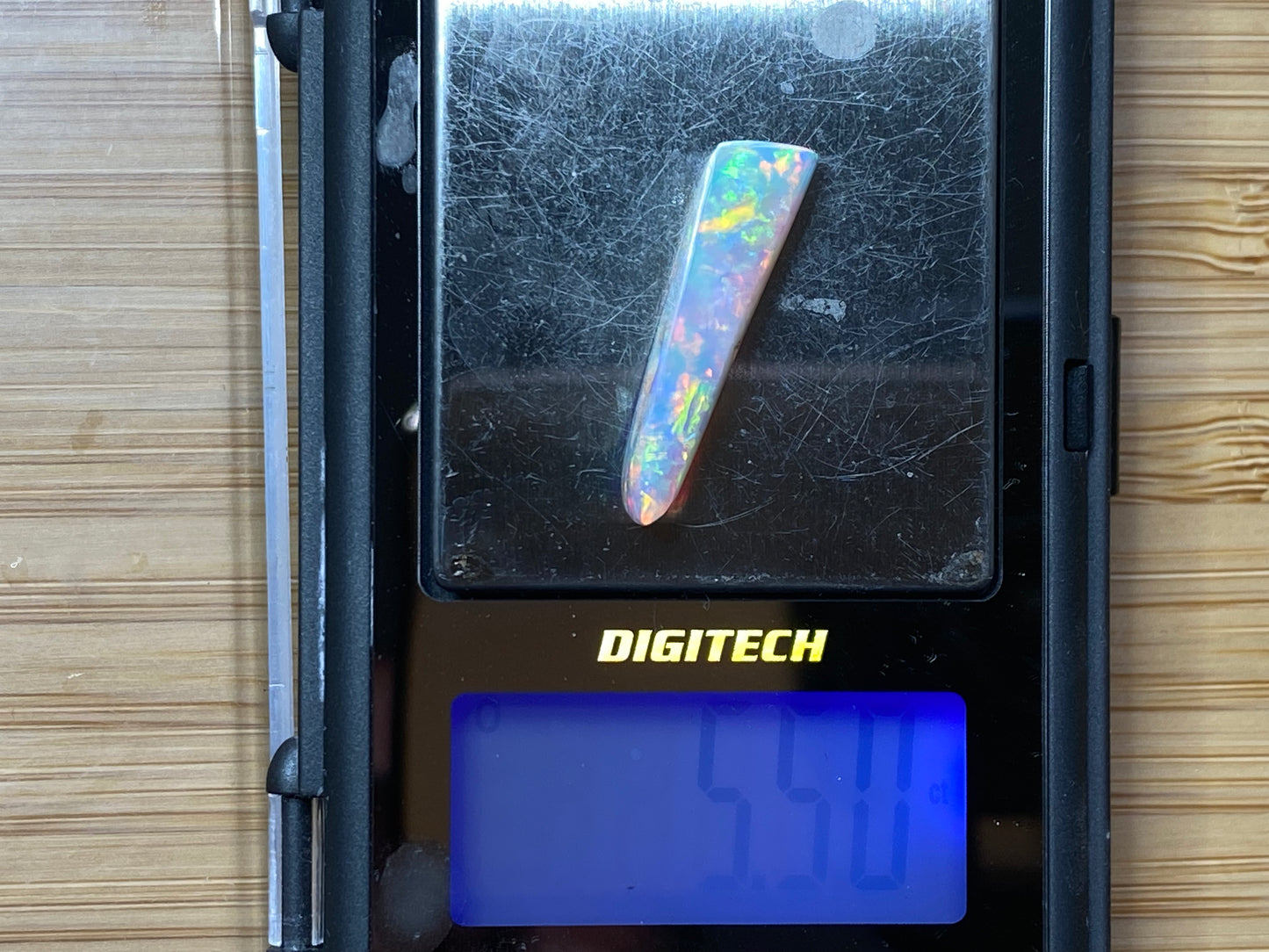 5.5 克拉天然澳大利亚水晶蛋白石,AAA 级库伯佩迪磨砂膏,全光谱