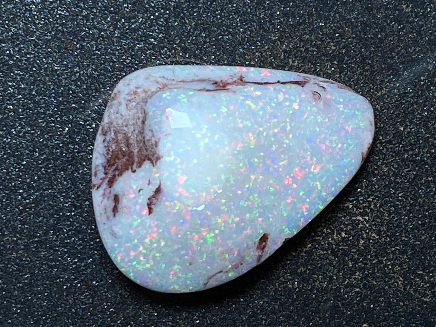 28 Cts, Natural Australian Opal Shell, Rub / Rough, Coober Pedy, Beautiful Pin Fire Colour