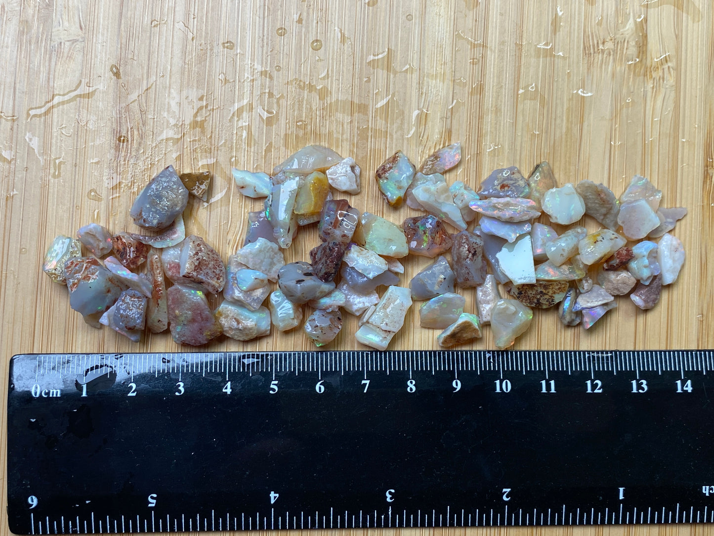 1oz Natural Australian Opal Parcel, Mixed Fields, Small Rough Stones, Coober Pedy and Lambina