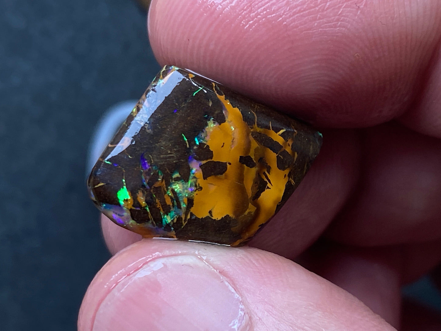 1oz Natural Australian Opal Parcel, 8 Stones, Boulder In The Rough, Great Colours