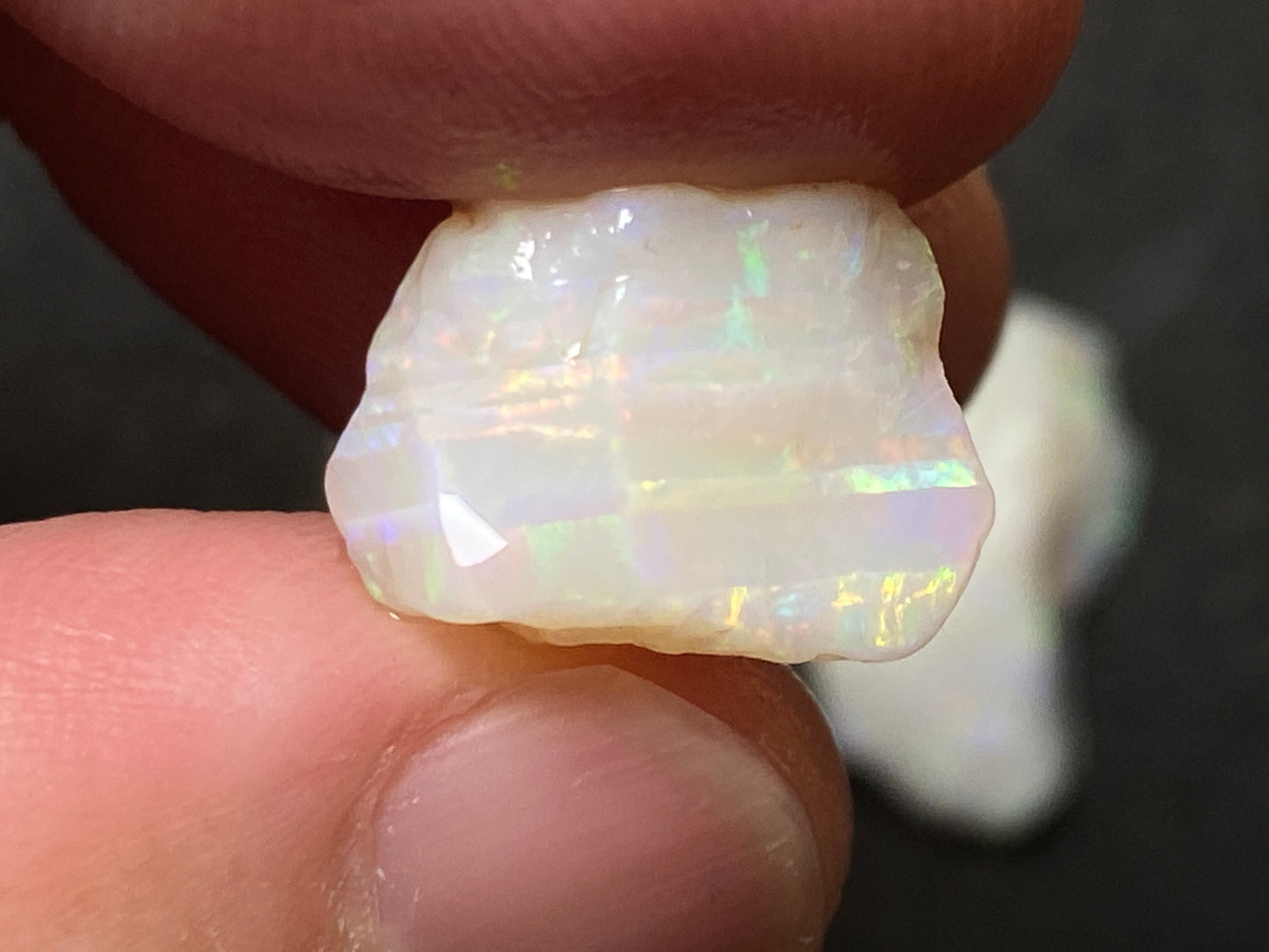 33 Cts Natural Australian White Opal Parcel, 4 Stones Coober Pedy, In The Rough