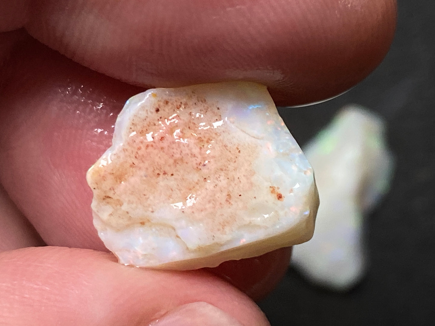 33 Cts Natural Australian White Opal Parcel, 4 Stones Coober Pedy, In The Rough