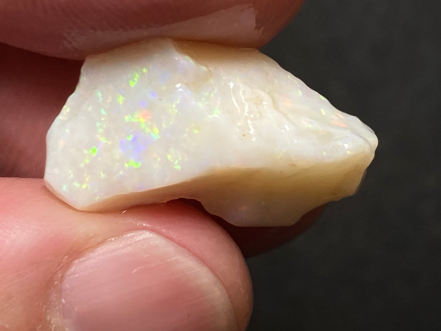 33 Cts Natural Australian White Opal Parcel, 4 Stones Coober Pedy, In The Rough