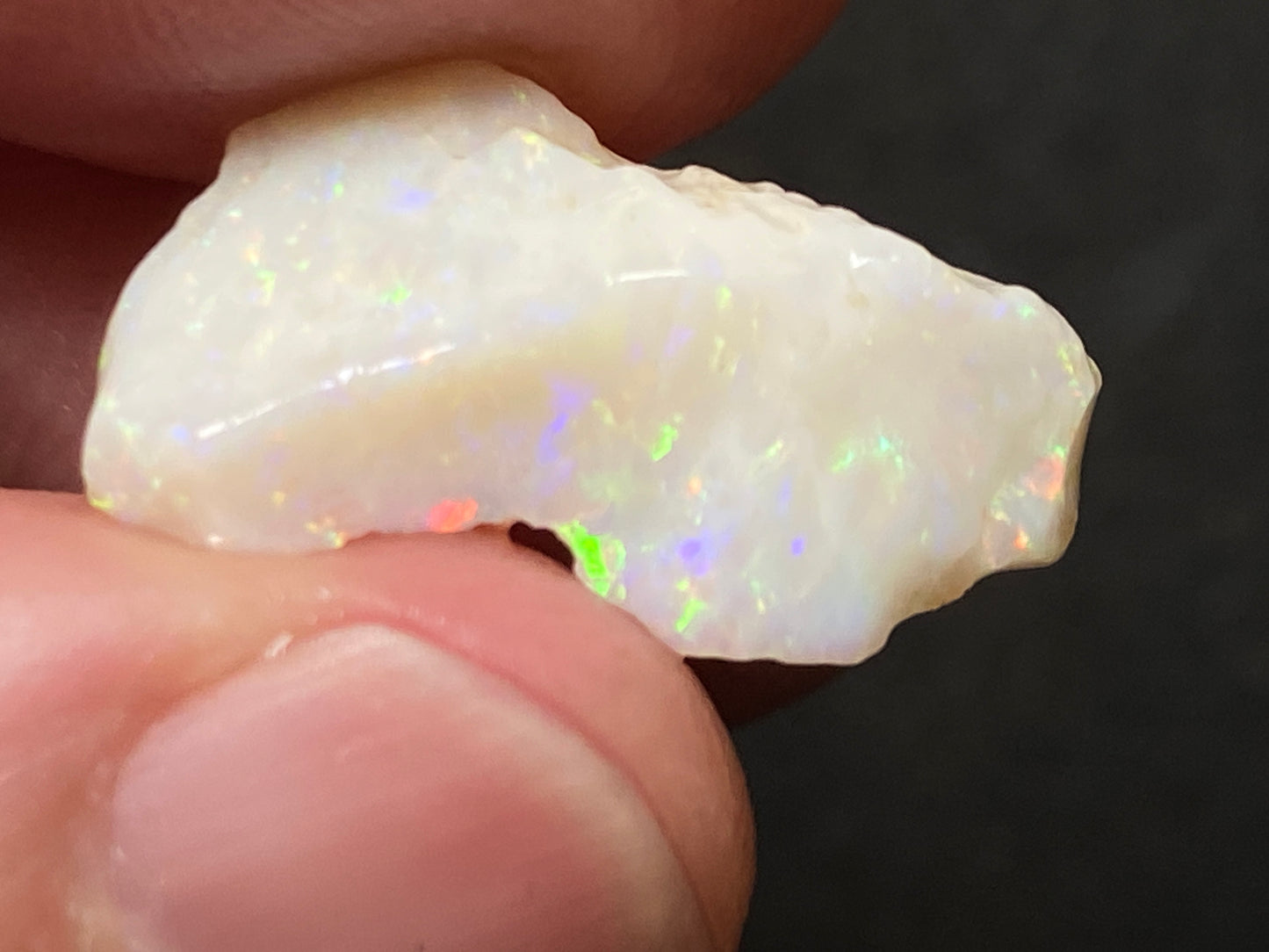 33 Cts Natural Australian White Opal Parcel, 4 Stones Coober Pedy, In The Rough