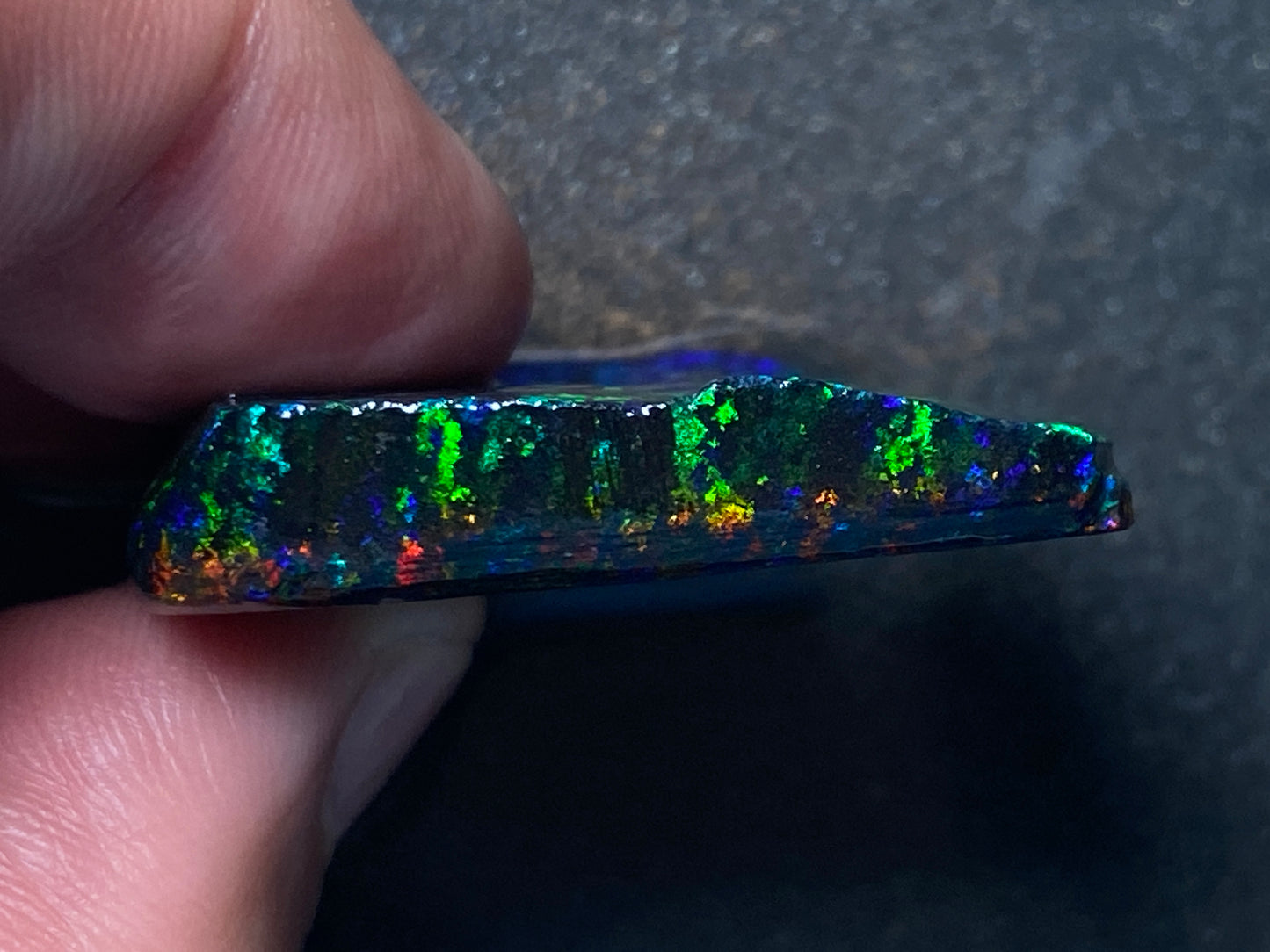 79 Cts Australian Matrix AAA Grade Opal, Andamooka Matrix, Double Sided Full Of B5 Bright Colours