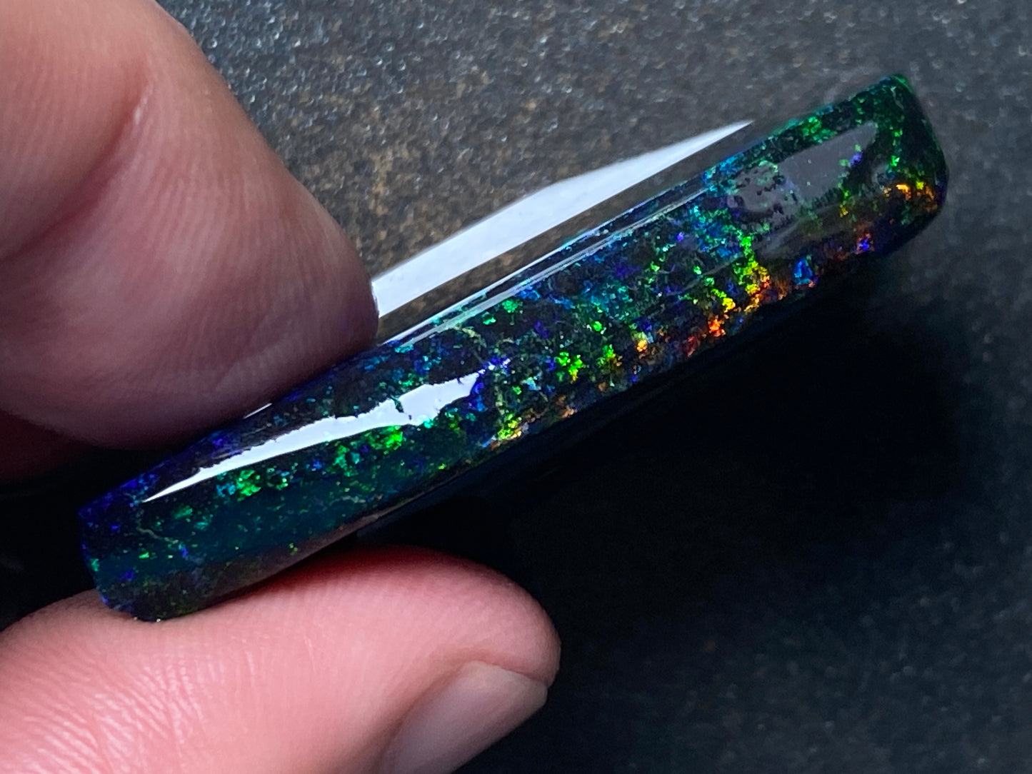 79 Cts Australian Matrix AAA Grade Opal, Andamooka Matrix, Double Sided Full Of B5 Bright Colours