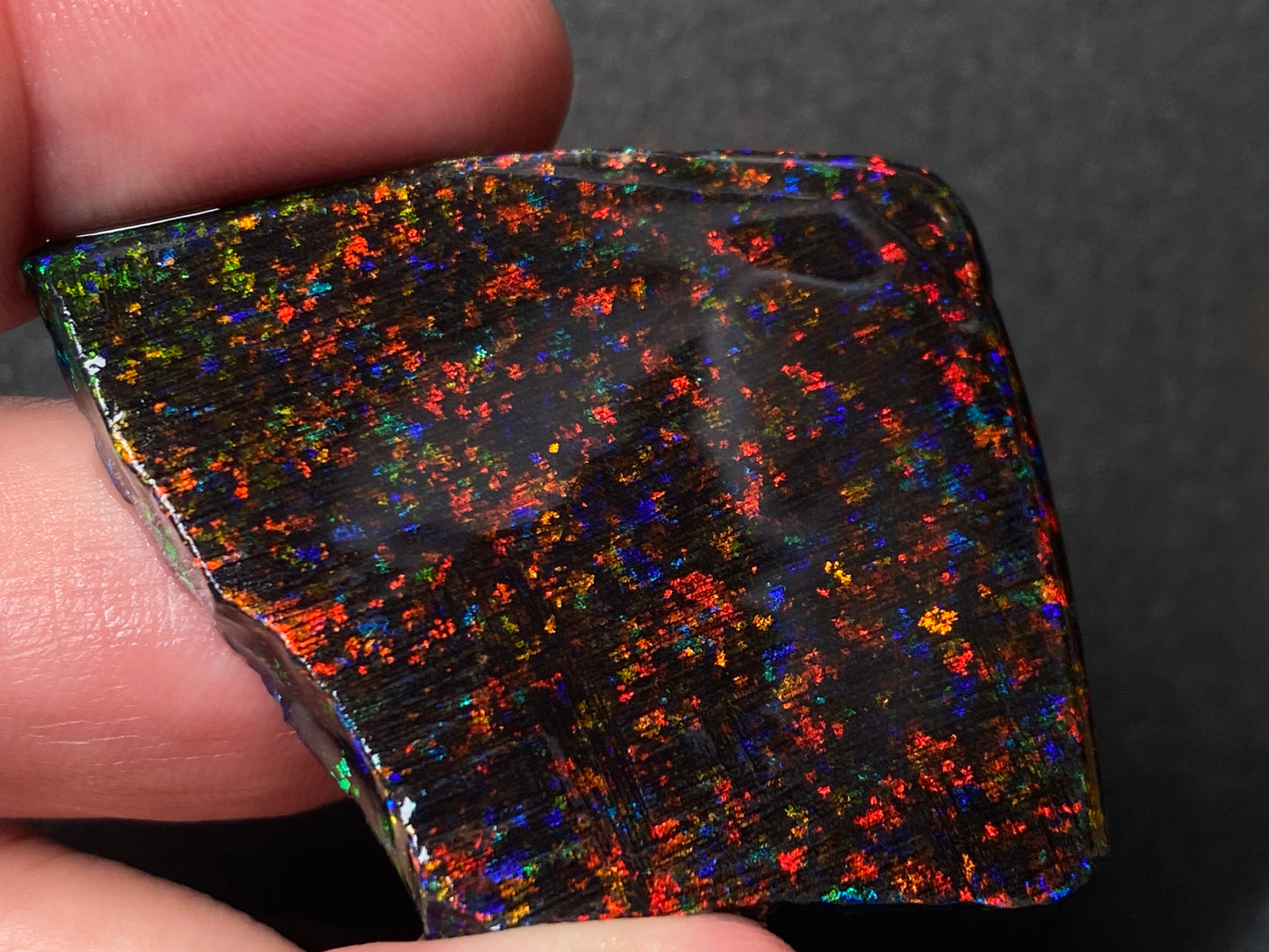 79 Cts Australian Matrix AAA Grade Opal, Andamooka Matrix, Double Sided Full Of B5 Bright Colours
