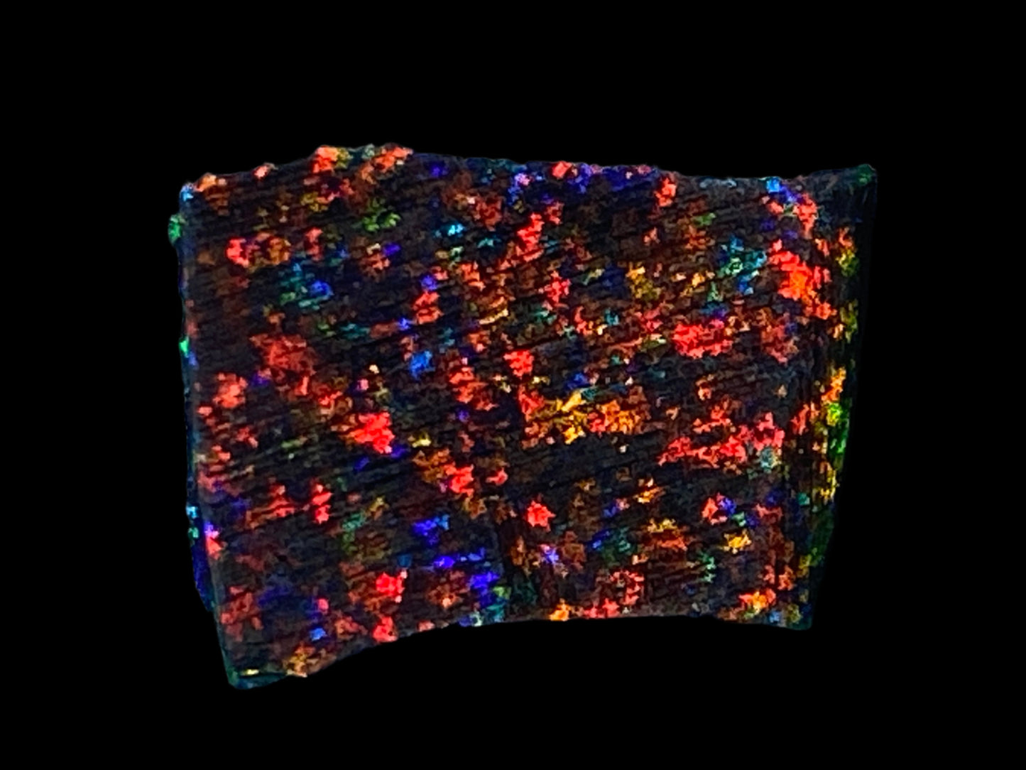 21 Cts Australian Matrix AAA Grade Opal, Andamooka Matrix, Double Sided Full Of B5 Bright Colours