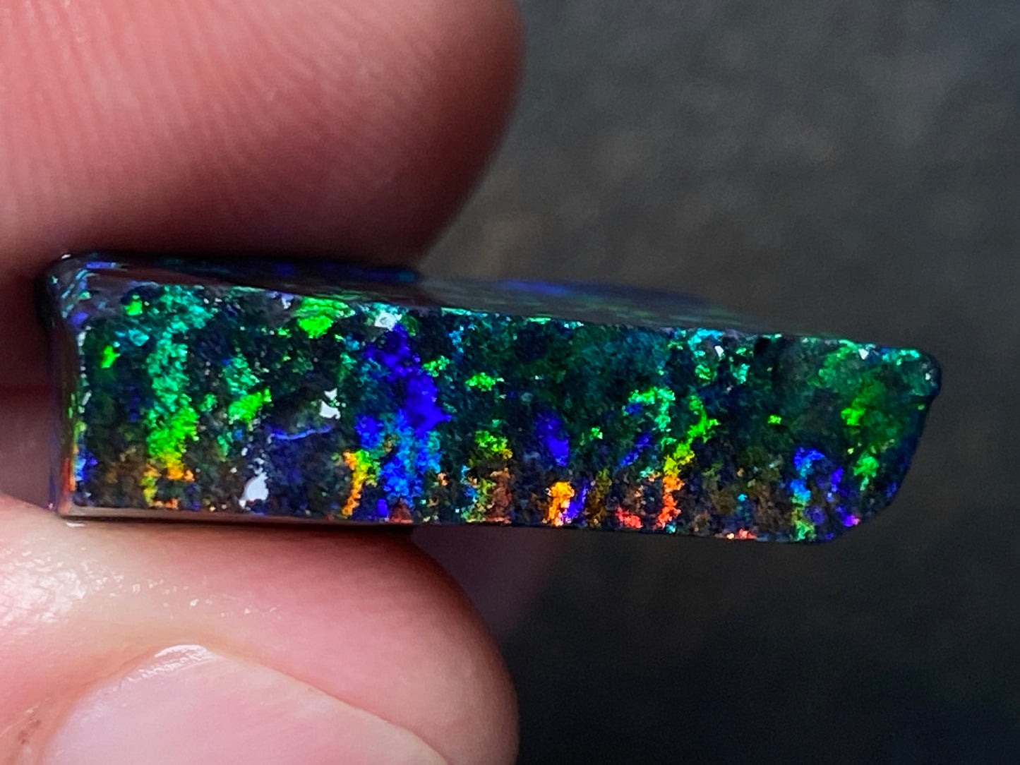 21 Cts Australian Matrix AAA Grade Opal, Andamooka Matrix, Double Sided Full Of B5 Bright Colours