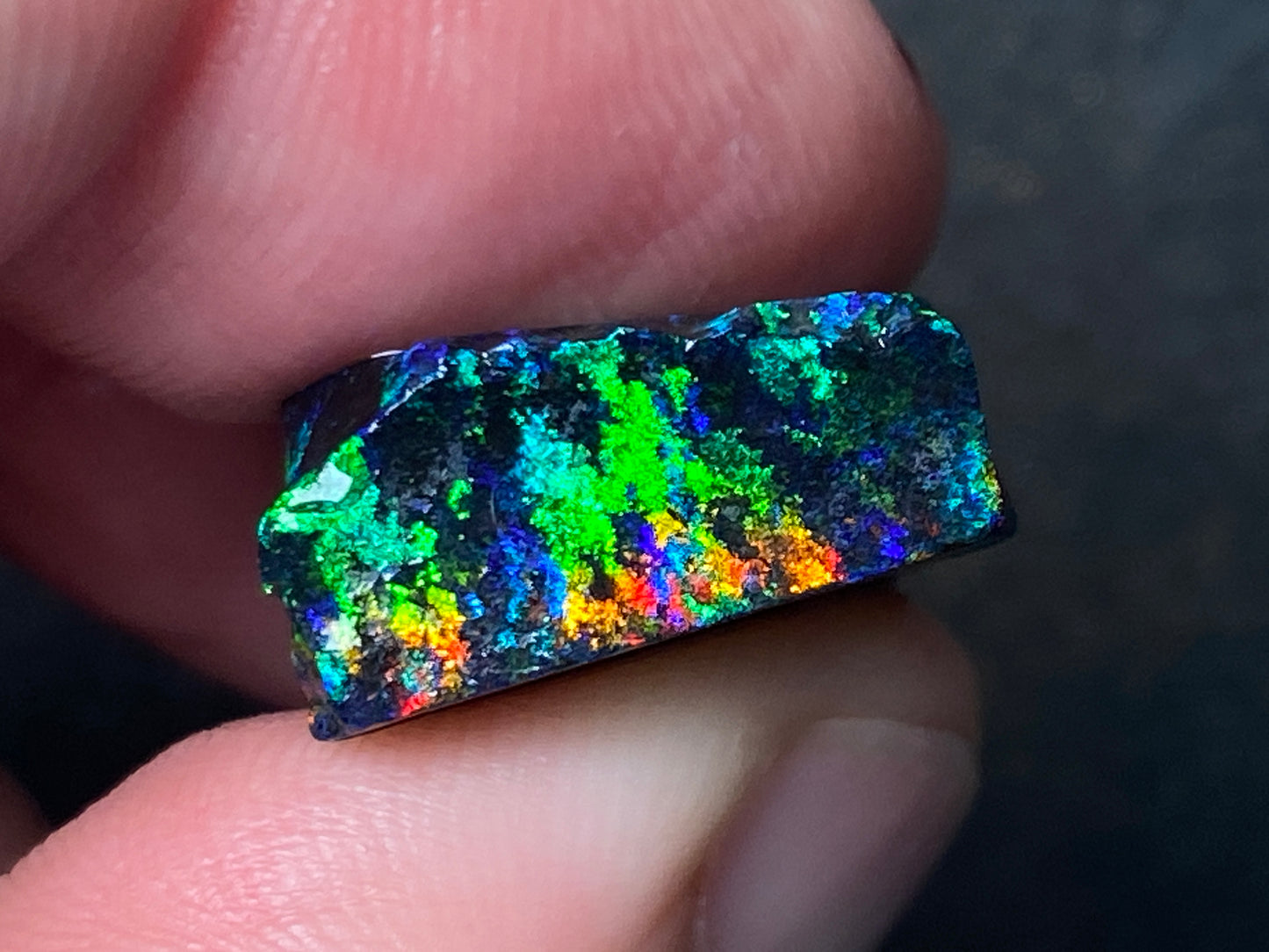 21 Cts Australian Matrix AAA Grade Opal, Andamooka Matrix, Double Sided Full Of B5 Bright Colours