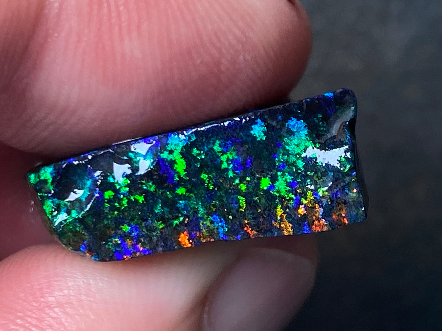 21 Cts Australian Matrix AAA Grade Opal, Andamooka Matrix, Double Sided Full Of B5 Bright Colours