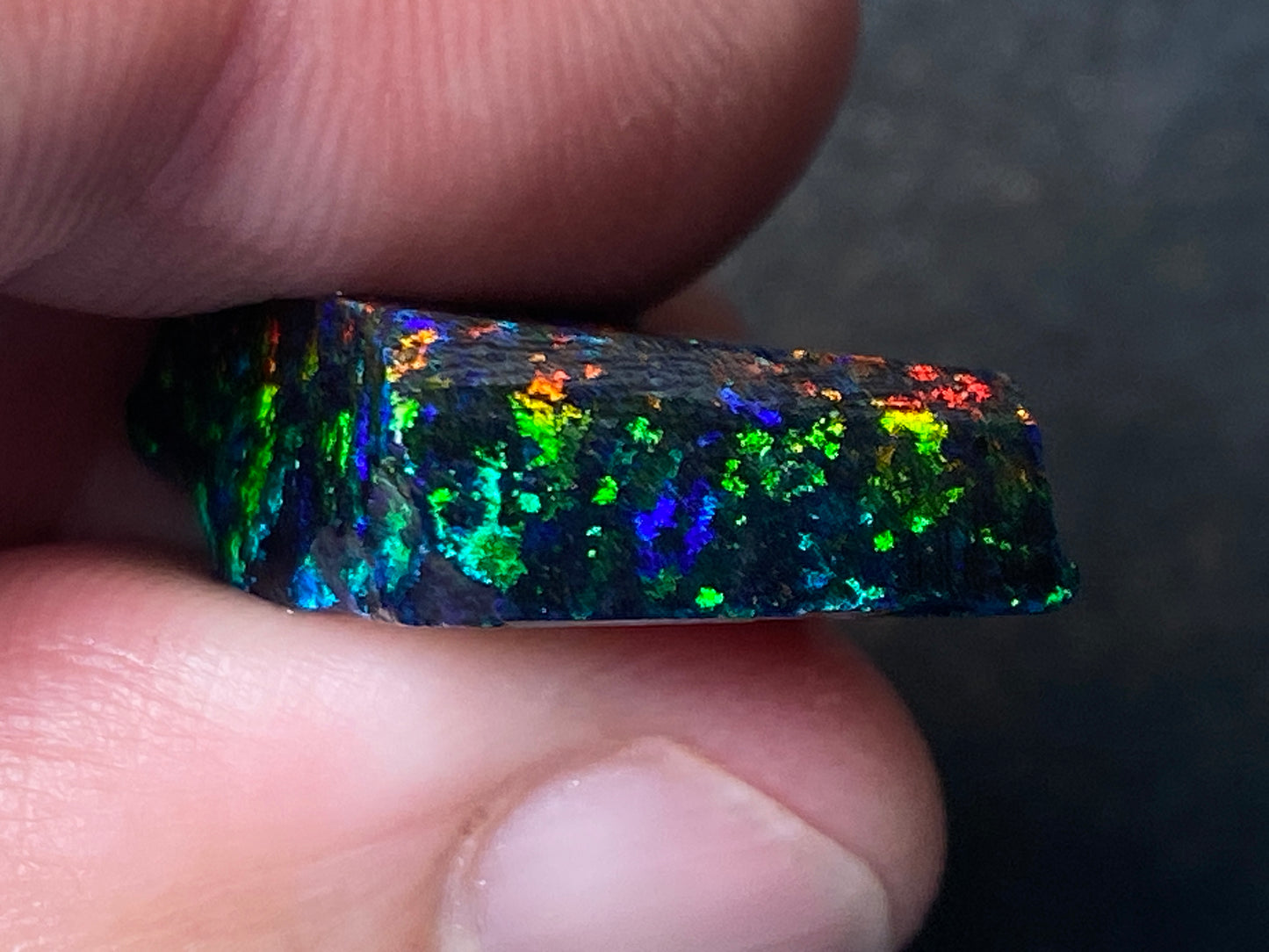 21 Cts Australian Matrix AAA Grade Opal, Andamooka Matrix, Double Sided Full Of B5 Bright Colours