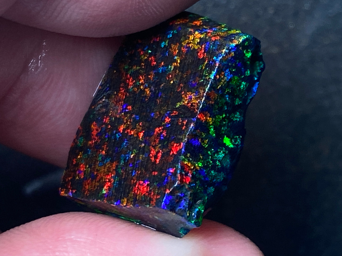 21 Cts Australian Matrix AAA Grade Opal, Andamooka Matrix, Double Sided Full Of B5 Bright Colours