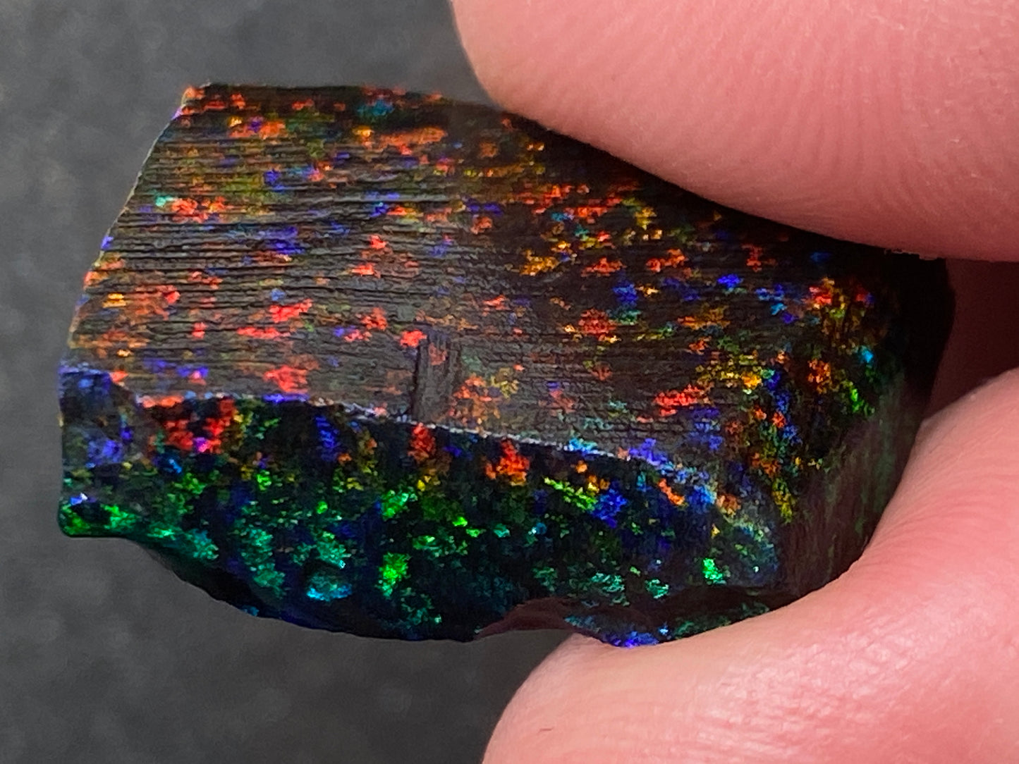 21 Cts Australian Matrix AAA Grade Opal, Andamooka Matrix, Double Sided Full Of B5 Bright Colours