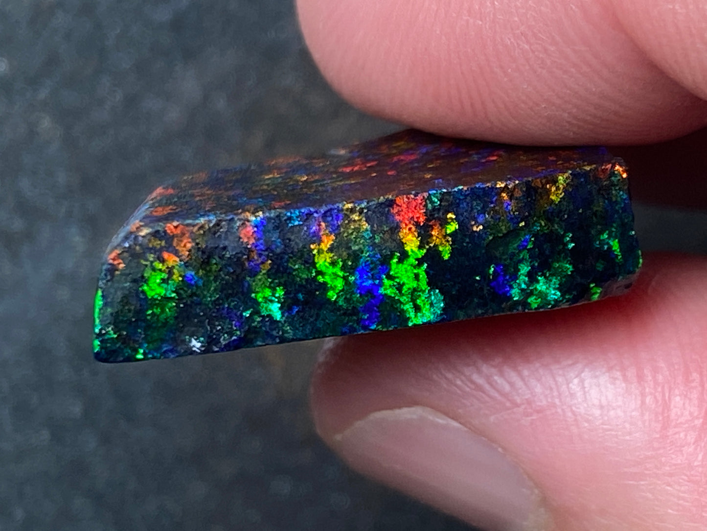 21 Cts Australian Matrix AAA Grade Opal, Andamooka Matrix, Double Sided Full Of B5 Bright Colours