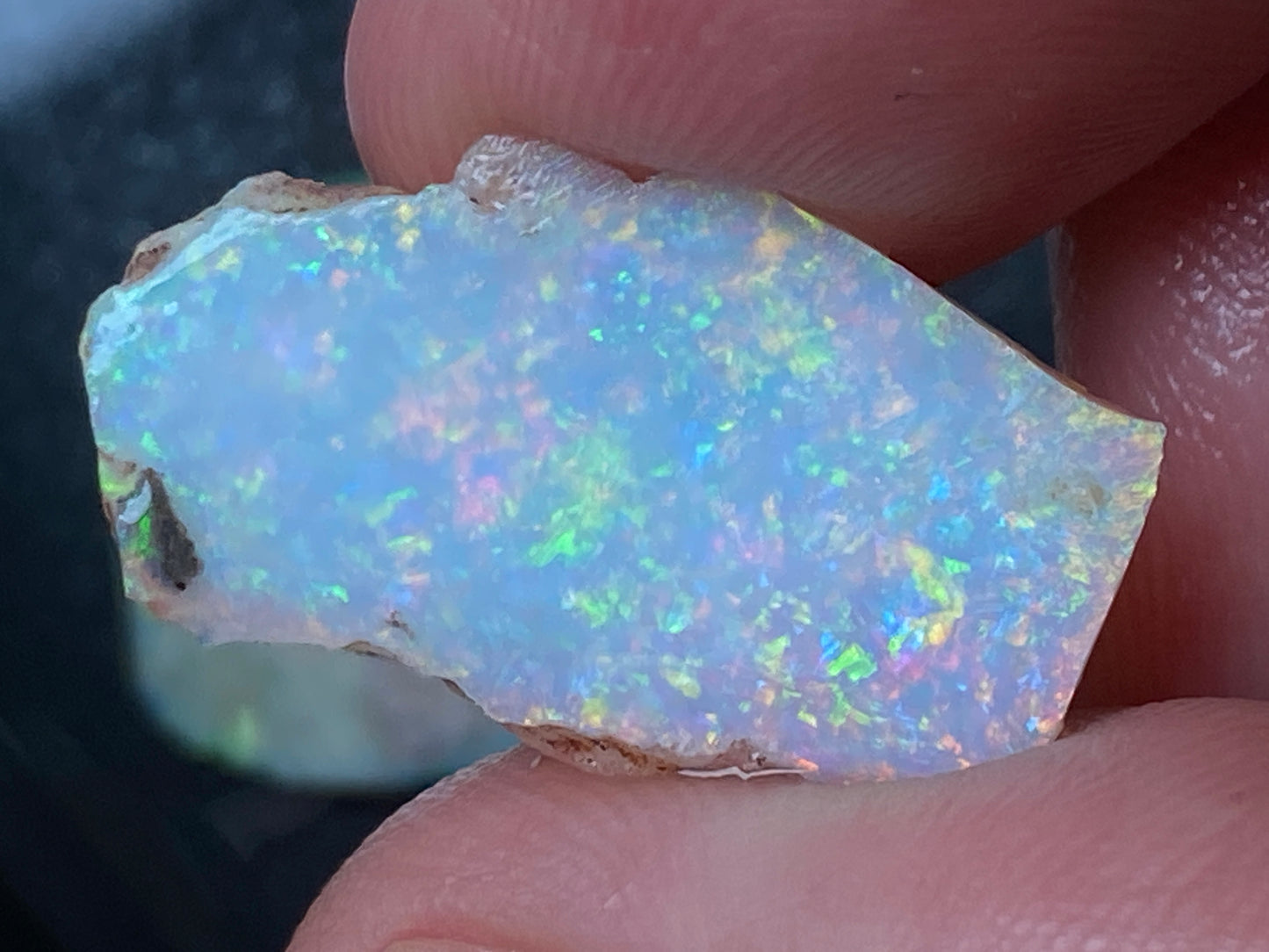 16 克拉天然澳大利亚水晶蛋白石包裹,2 颗宝石,原石,库伯佩迪