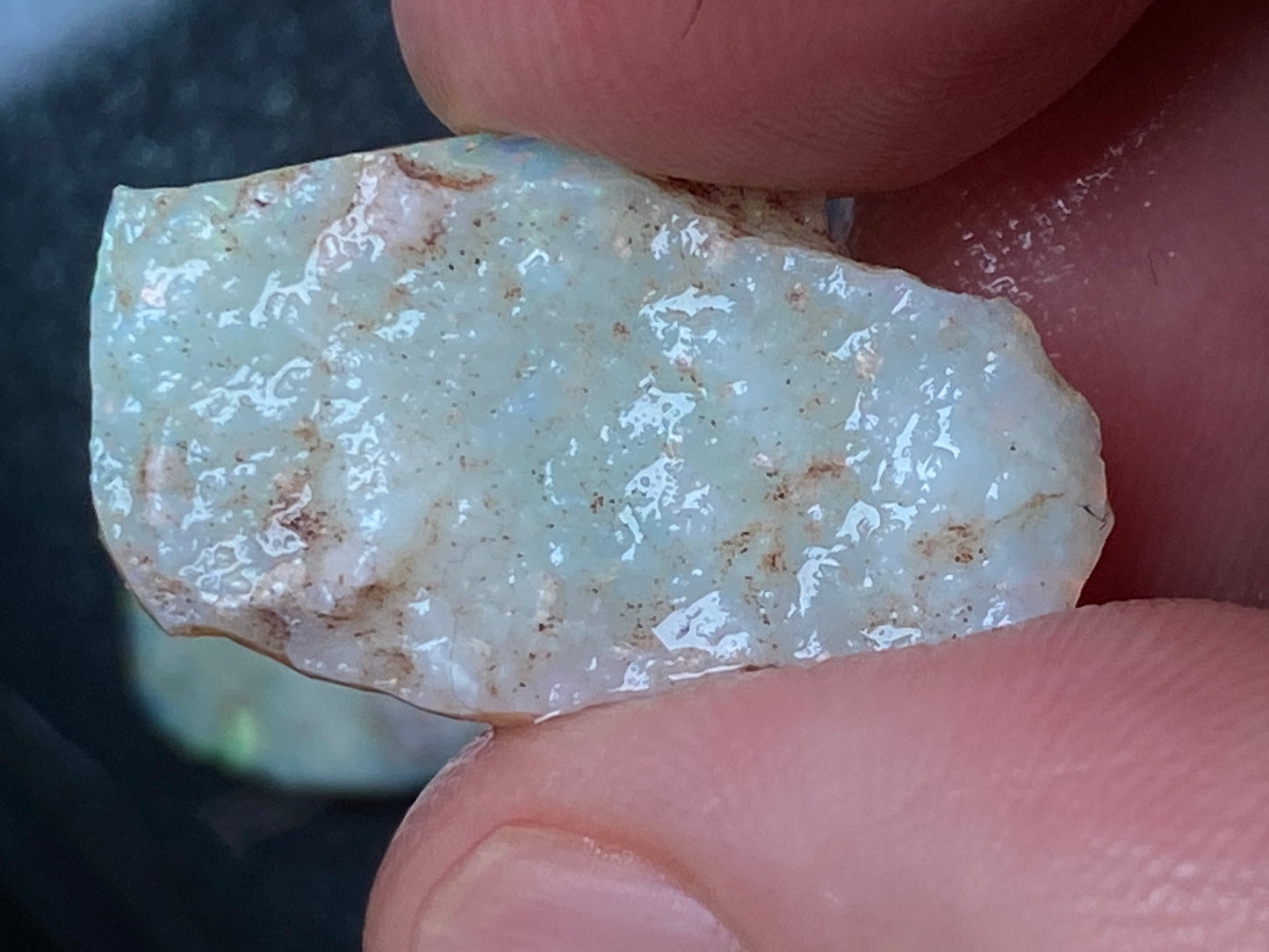 16 克拉天然澳大利亚水晶蛋白石包裹,2 颗宝石,原石,库伯佩迪
