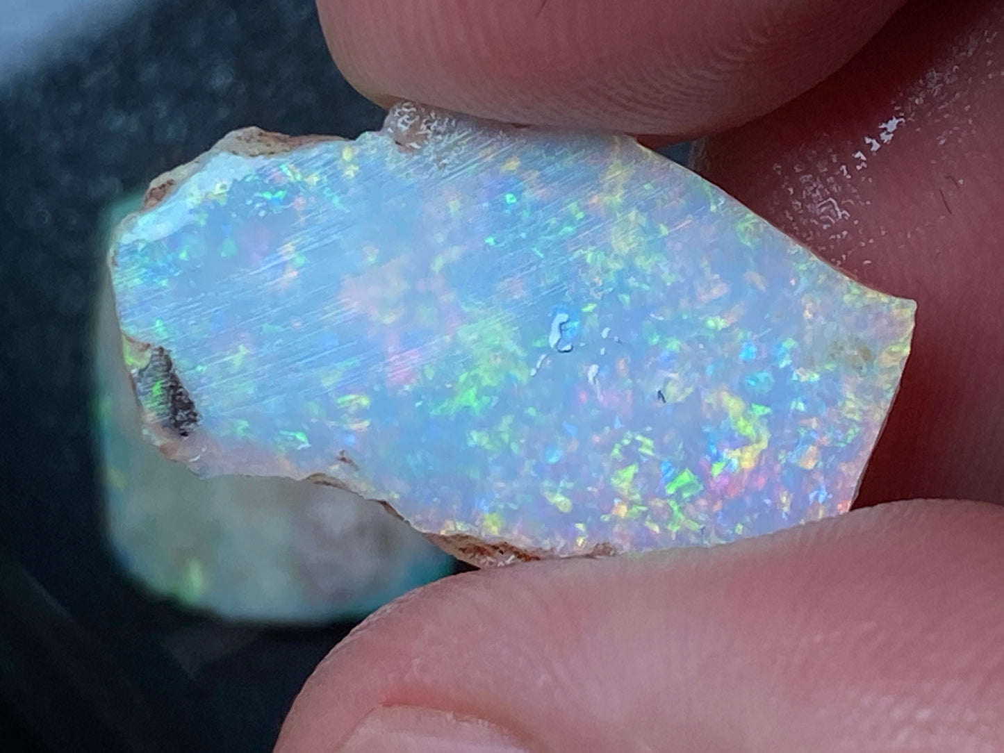 16 克拉天然澳大利亚水晶蛋白石包裹,2 颗宝石,原石,库伯佩迪