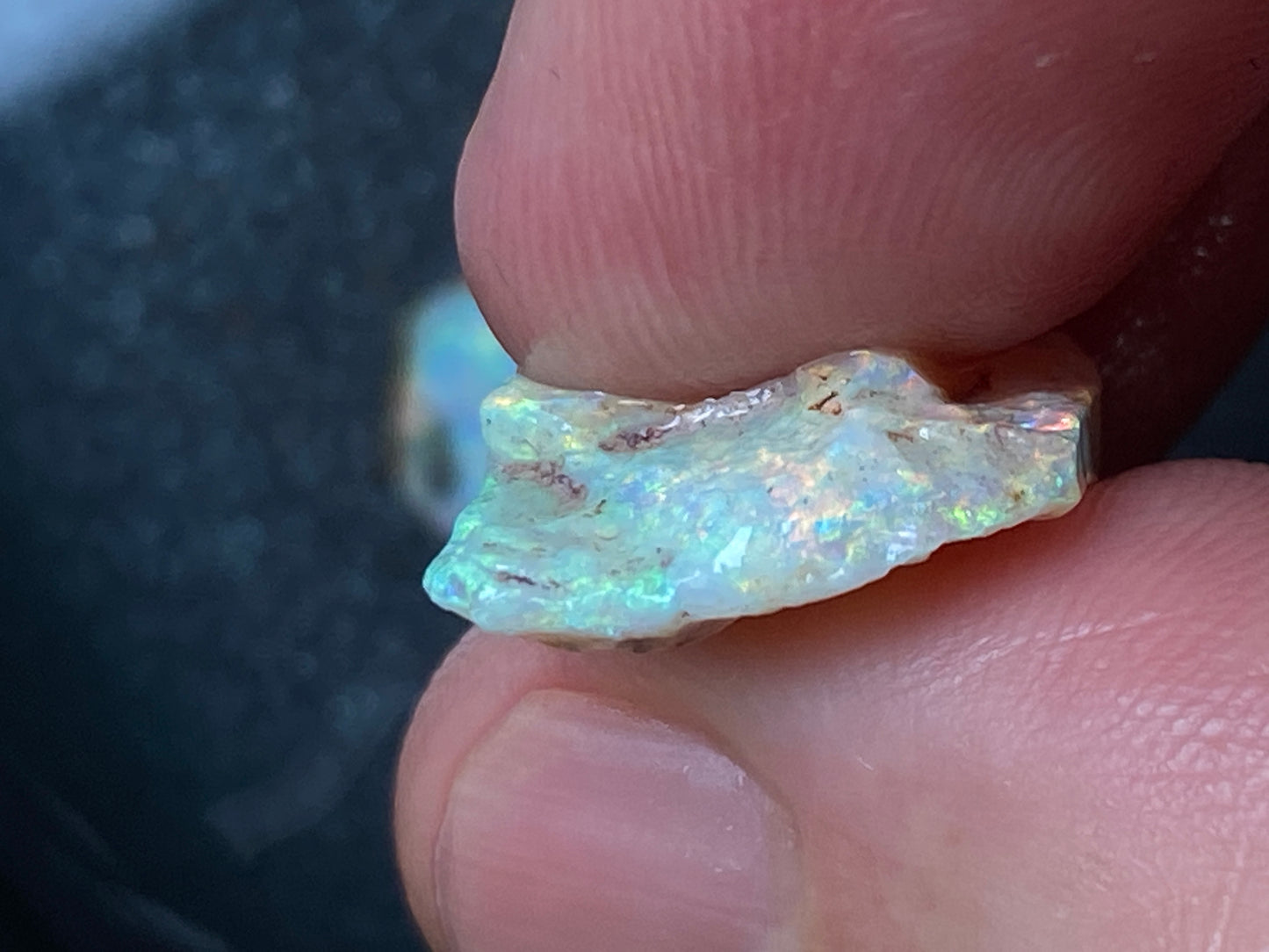 16 克拉天然澳大利亚水晶蛋白石包裹,2 颗宝石,原石,库伯佩迪