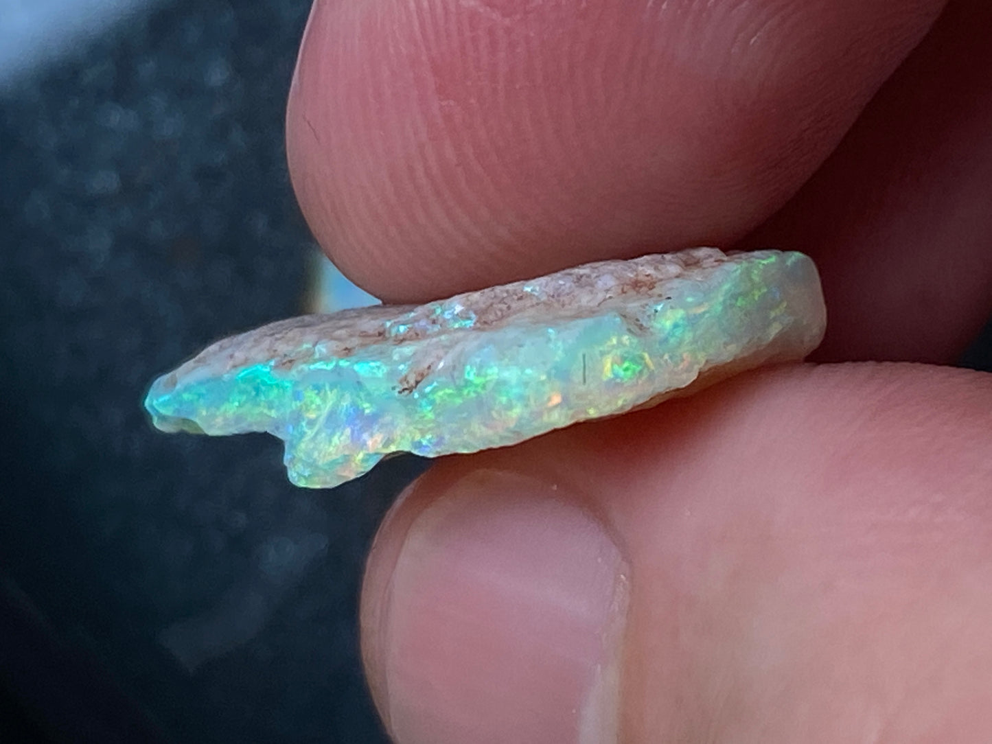 16 克拉天然澳大利亚水晶蛋白石包裹,2 颗宝石,原石,库伯佩迪