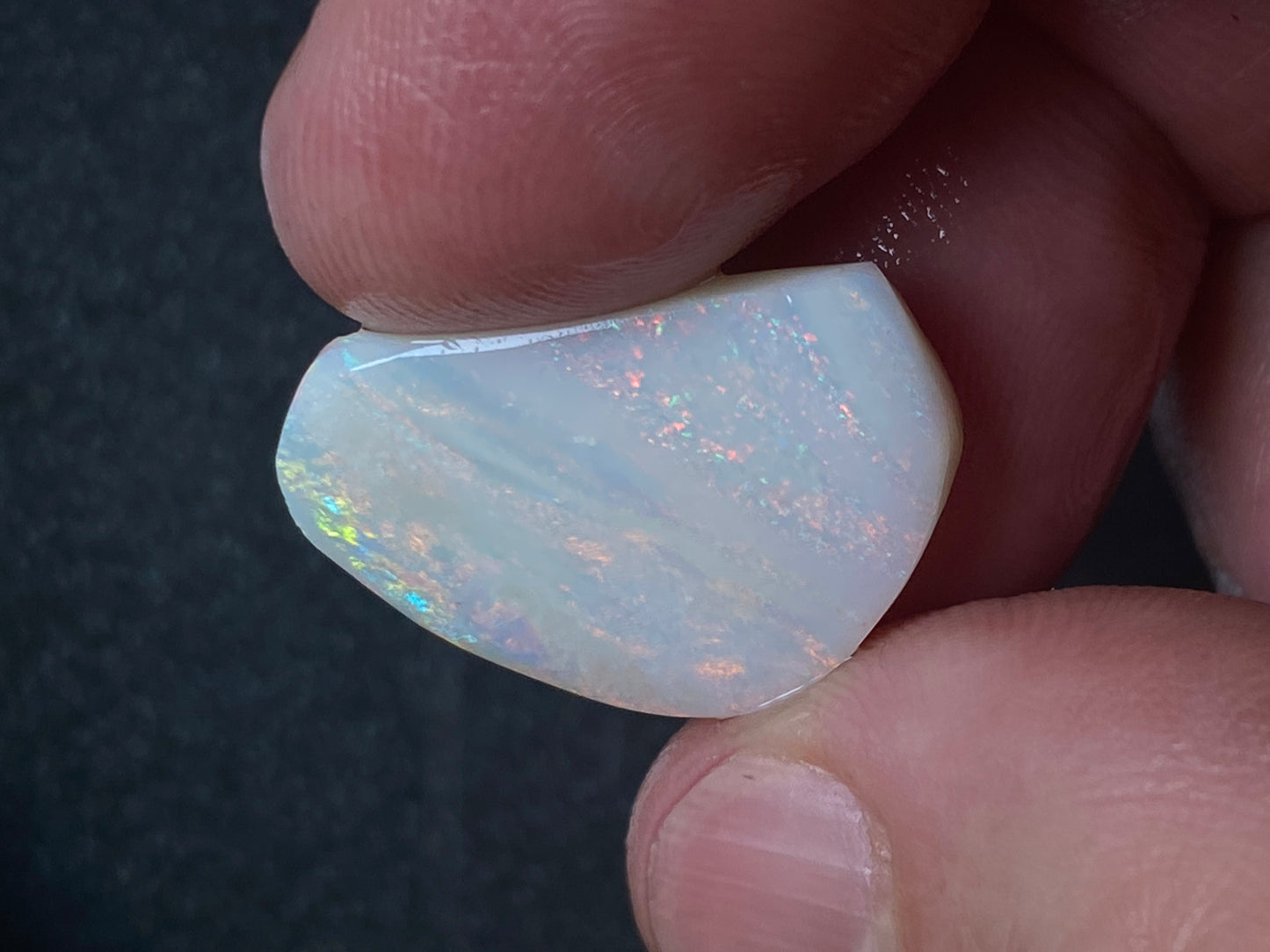 33 Carats Natural Australian Opal Parcel, Two Large Stones, Rough / Rubs, Coober Pedy White