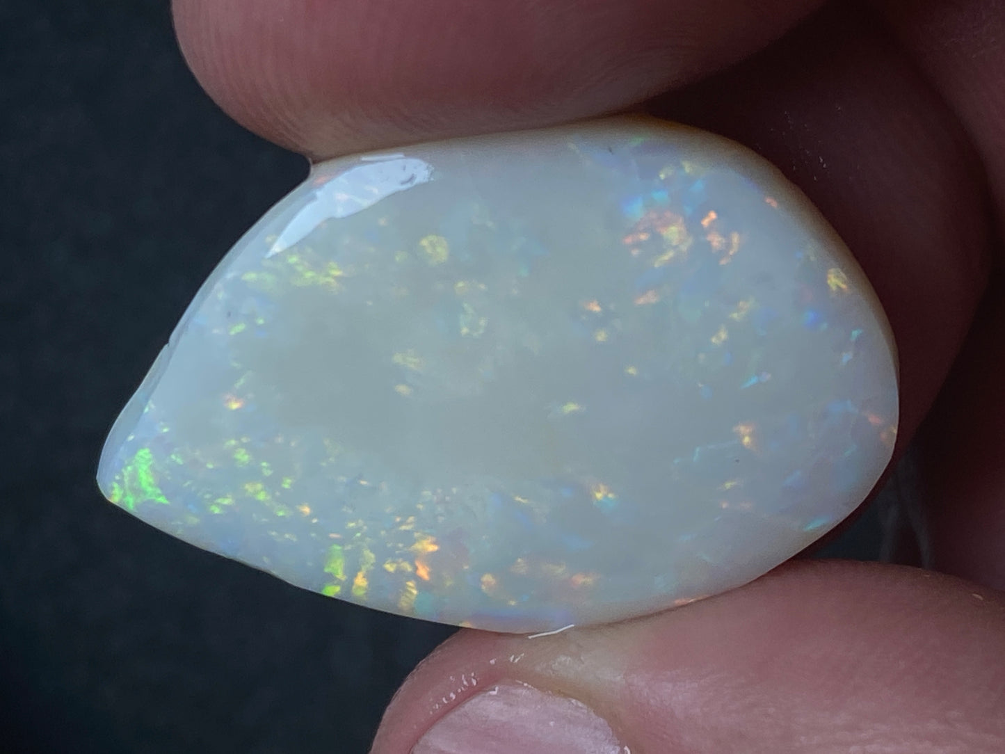 33 Carats Natural Australian Opal Parcel, Two Large Stones, Rough / Rubs, Coober Pedy White