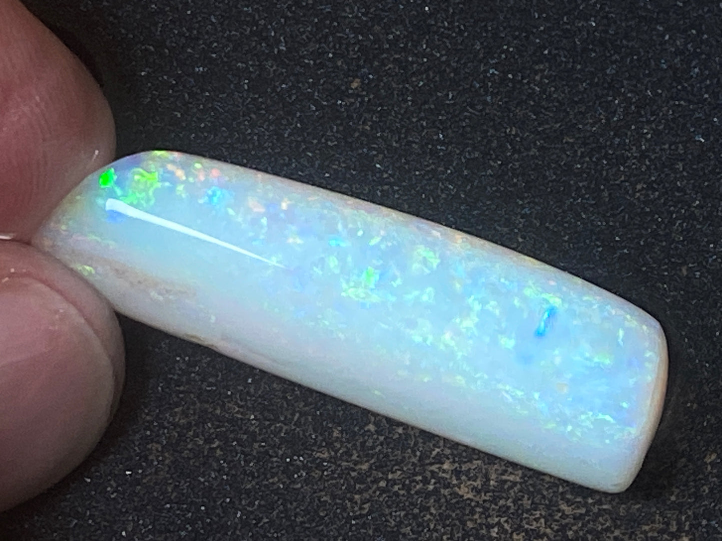 24 Carats, Natural Australian Opal, Belemnite Pipe, Rub / Rough, Amazing Crystal Colours