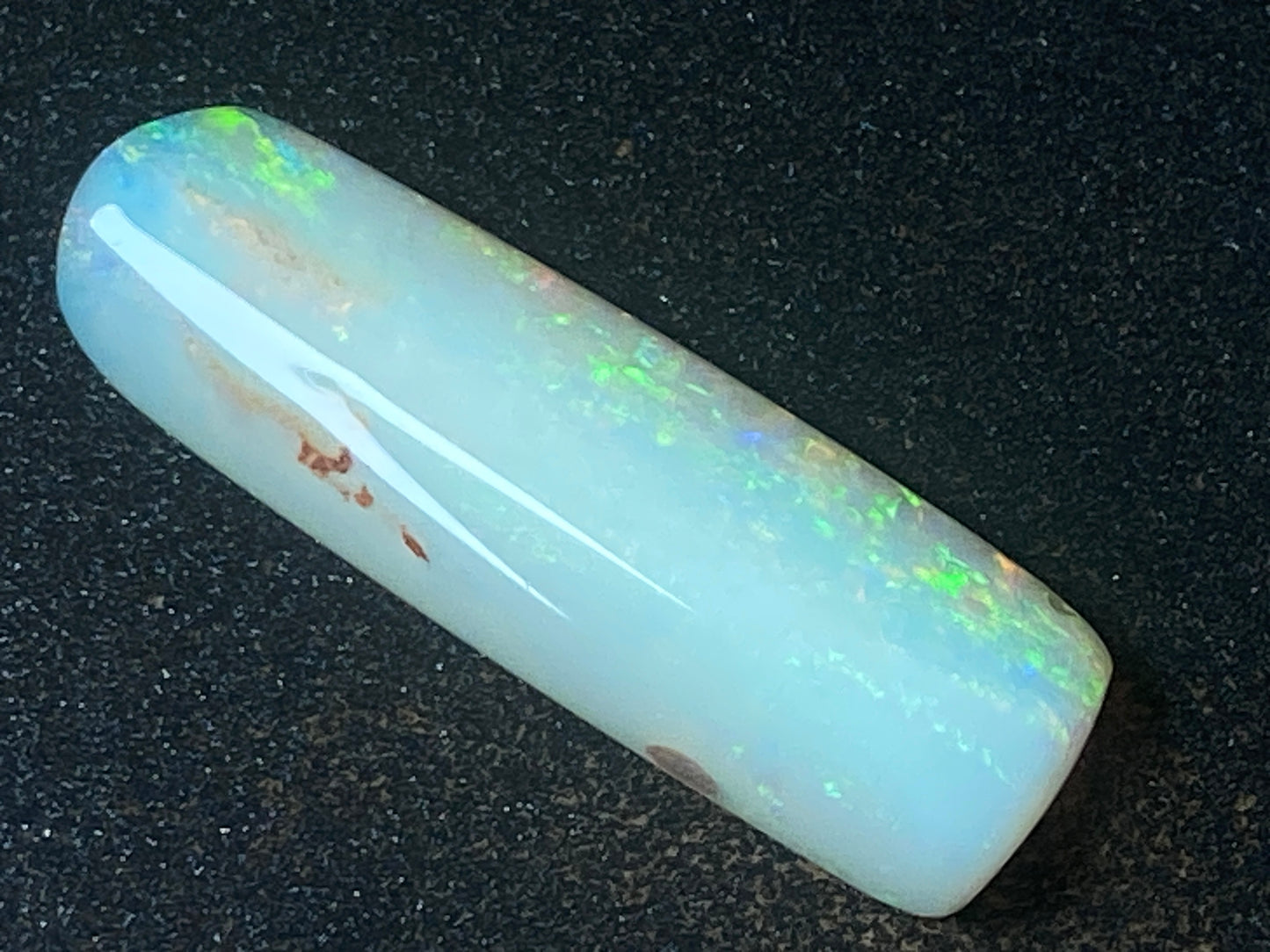 24 Carats, Natural Australian Opal, Belemnite Pipe, Rub / Rough, Amazing Crystal Colours
