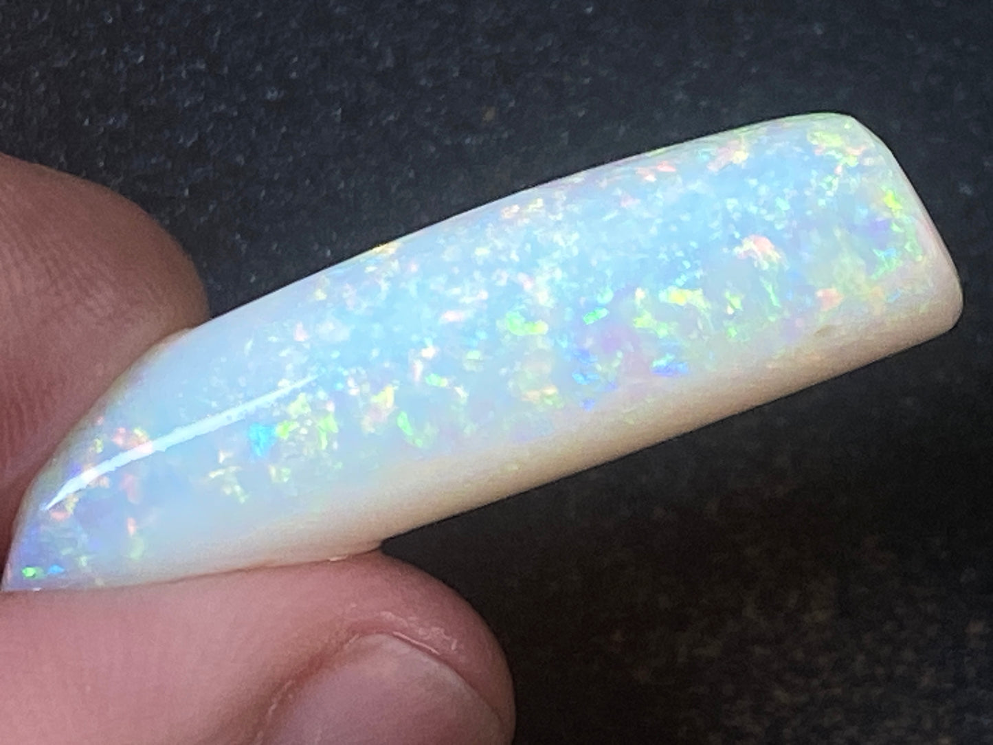 24 Carats, Natural Australian Opal, Belemnite Pipe, Rub / Rough, Amazing Crystal Colours