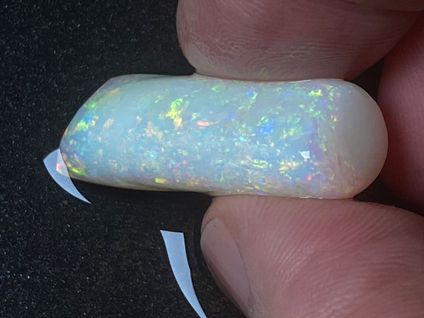 24 Carats, Natural Australian Opal, Belemnite Pipe, Rub / Rough, Amazing Crystal Colours