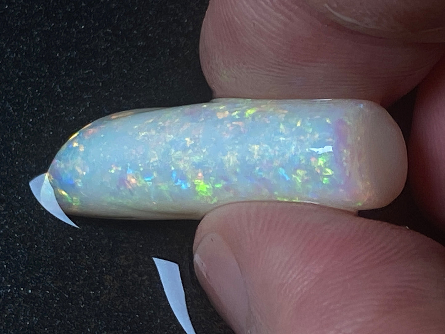 24 Carats, Natural Australian Opal, Belemnite Pipe, Rub / Rough, Amazing Crystal Colours