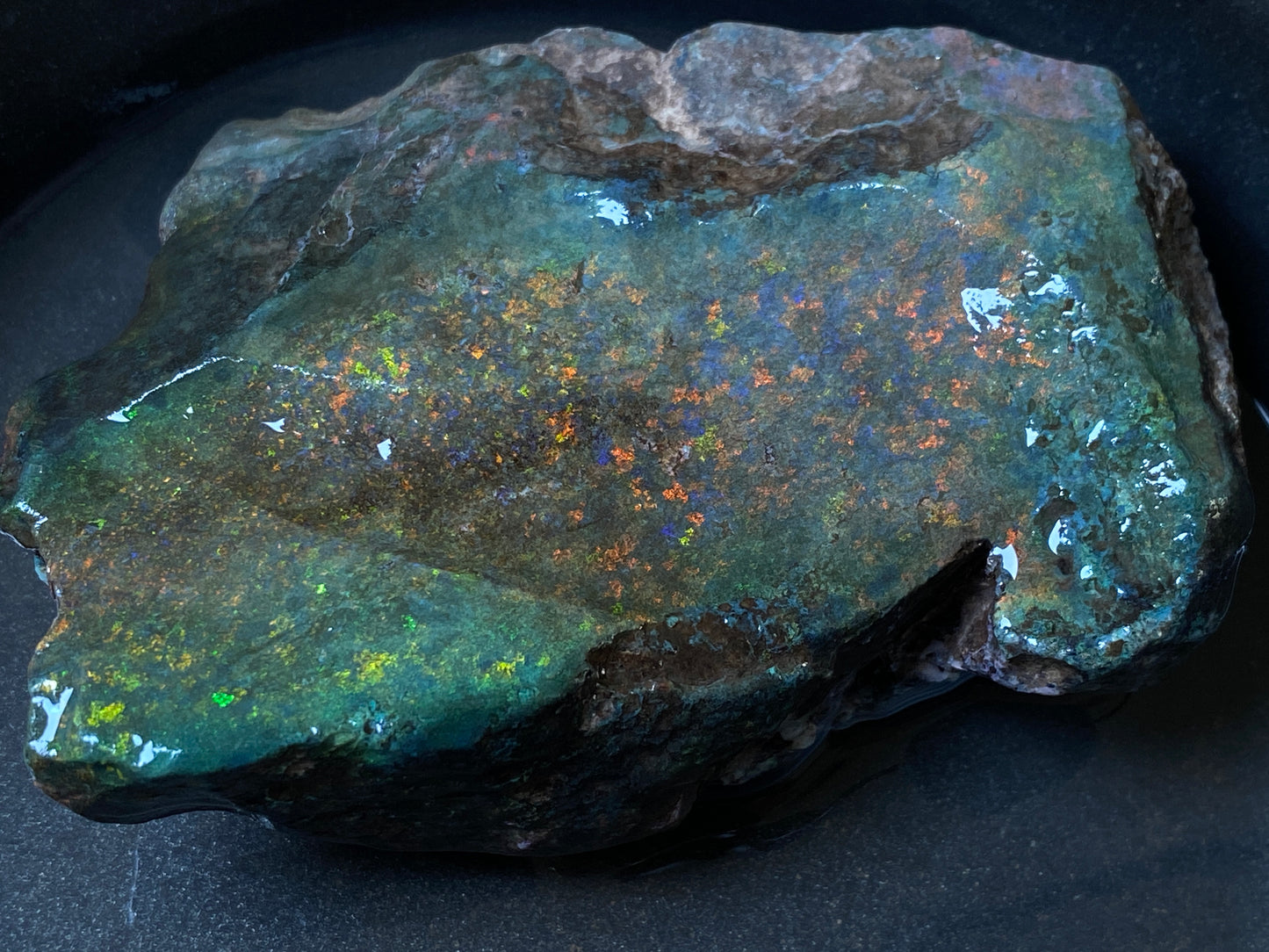 7oz Andamooka Matrix Opal, Beautiful Massive Stone Full Of Colour,