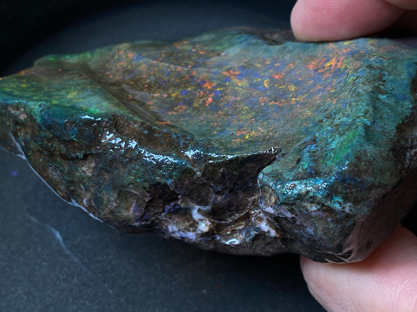 7oz Andamooka Matrix Opal, Beautiful Massive Stone Full Of Colour,