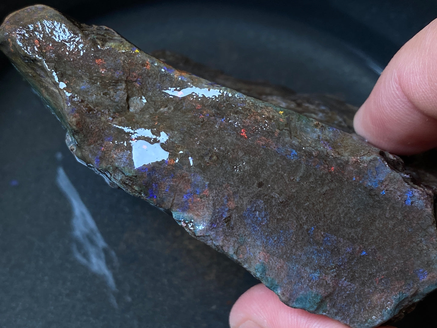 7oz Andamooka Matrix Opal, Beautiful Massive Stone Full Of Colour,